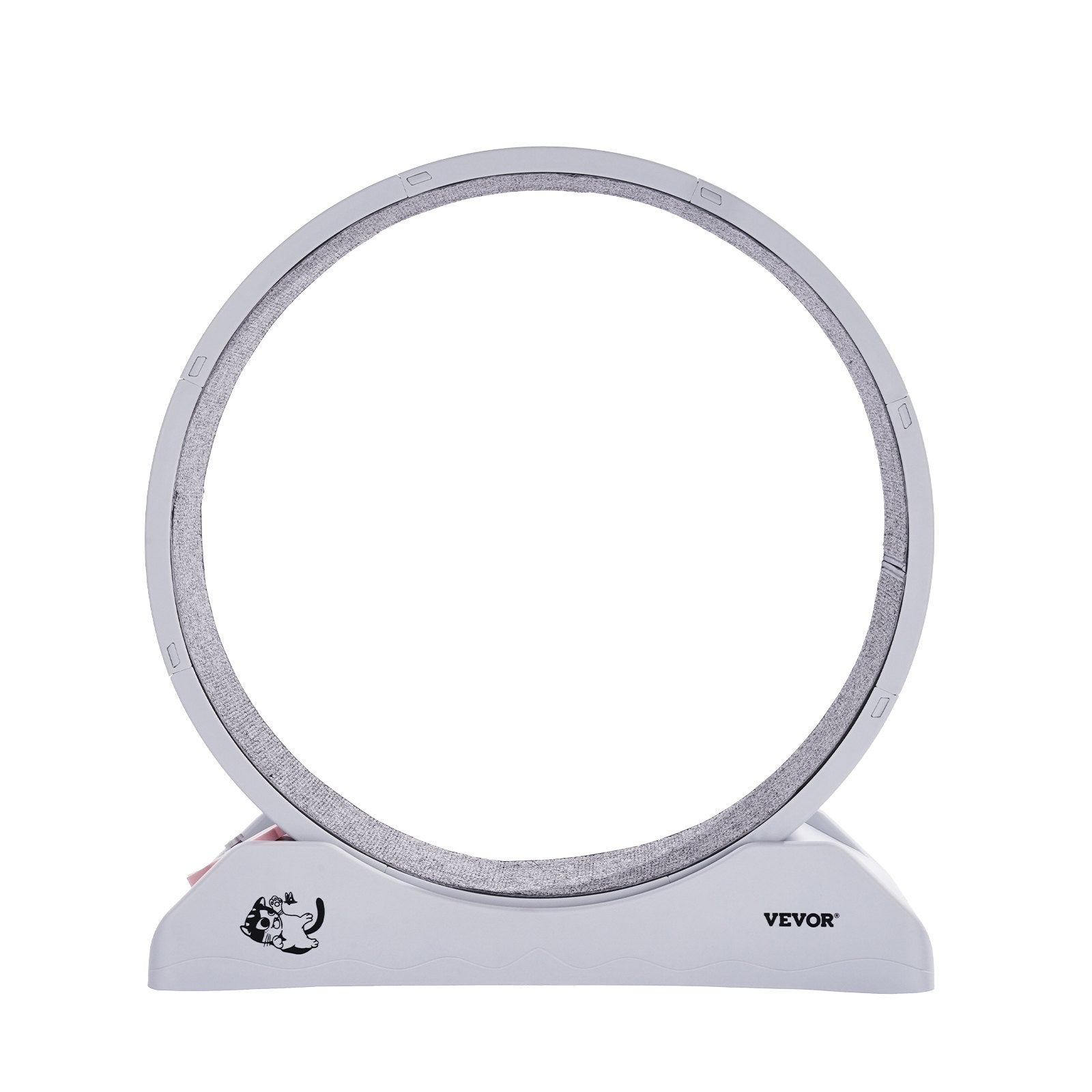 Cat Exercise Wheel 31.5in Large Running Wheel Brake Carpeted Treadmill White