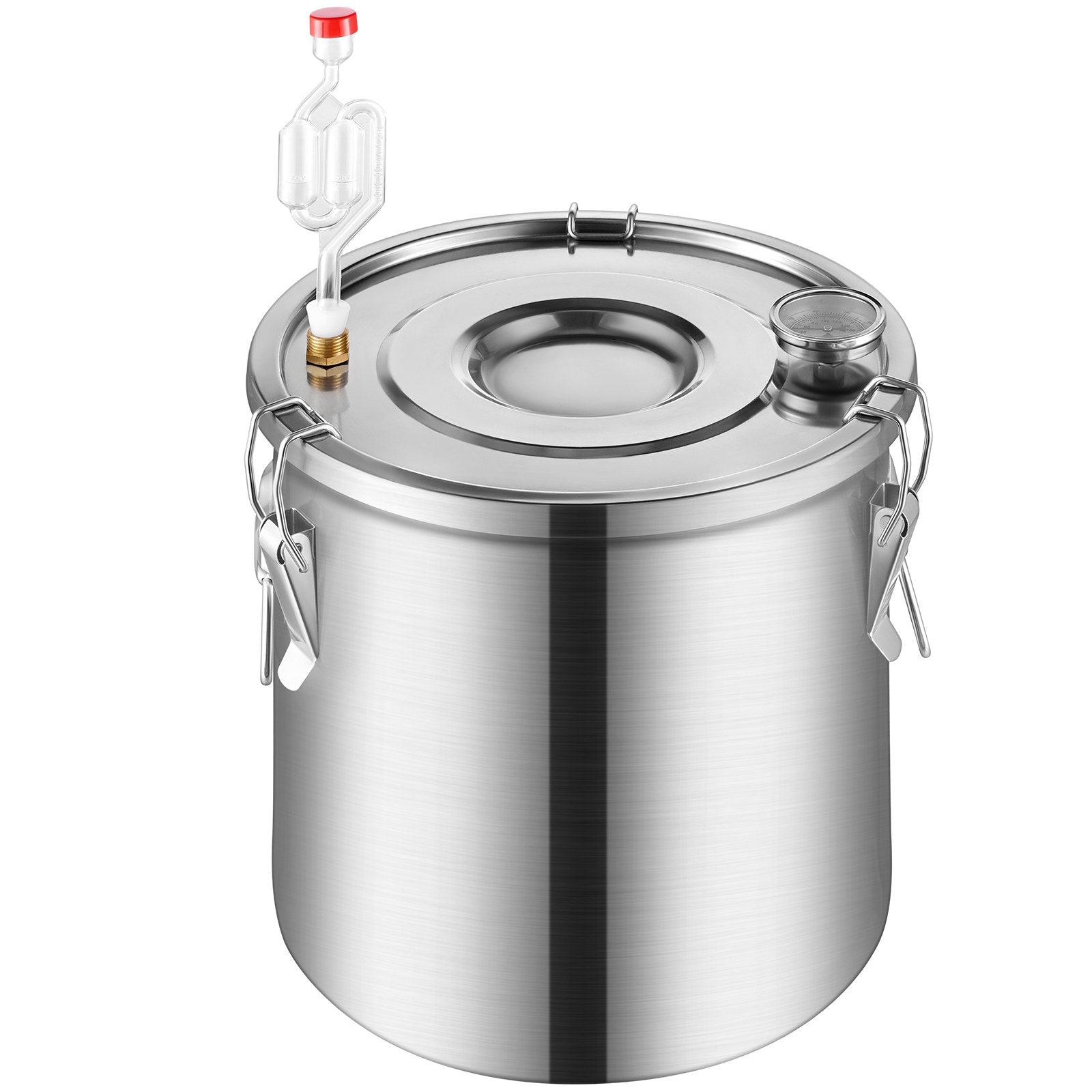 Alcohol Still 3Gal/11.4L Stainless Steel Distiller Copper Coil Dual Condenser
