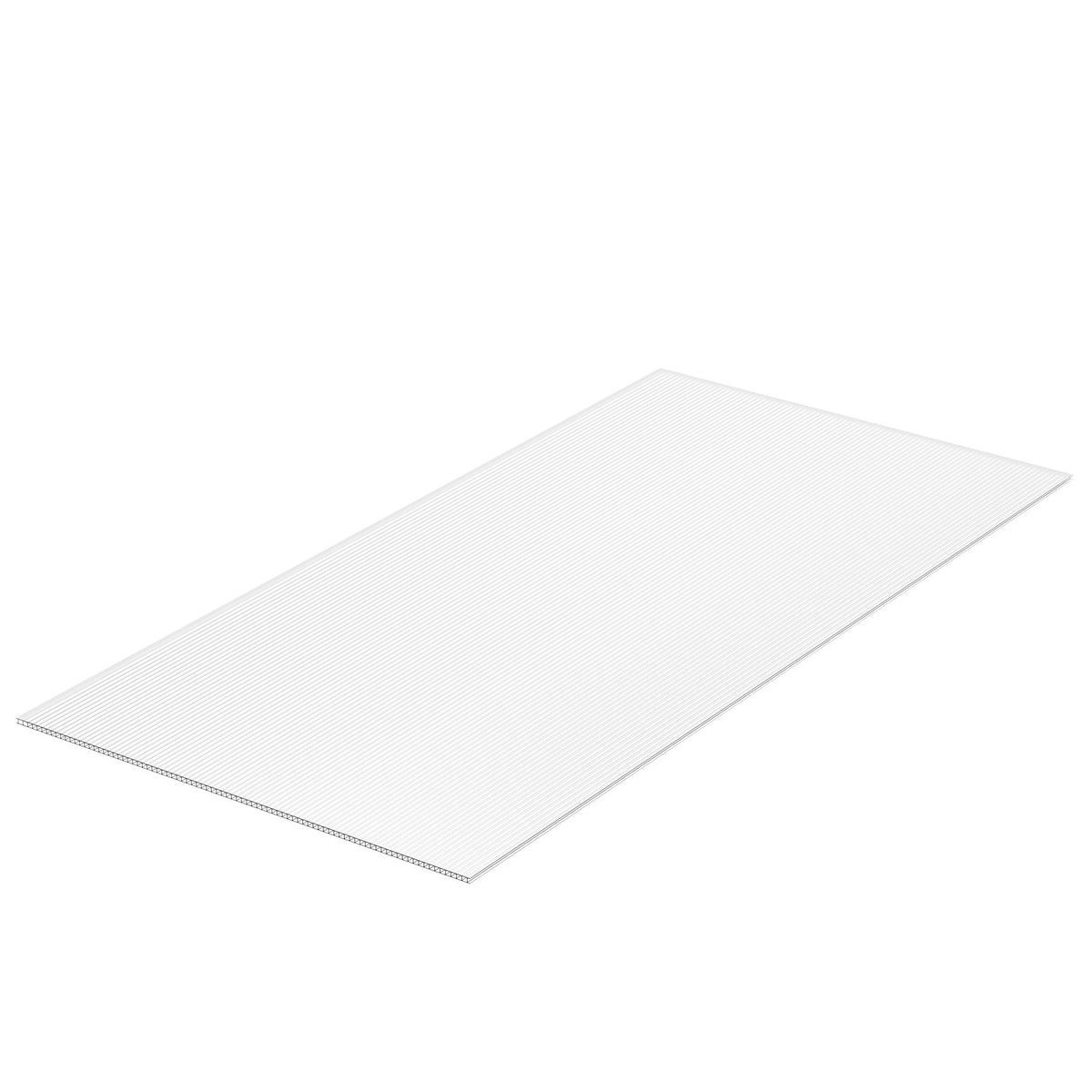 Polycarbonate Greenhouse Panels 5Pack 2x4ft 0.32in UV Protected Corrugated Clear