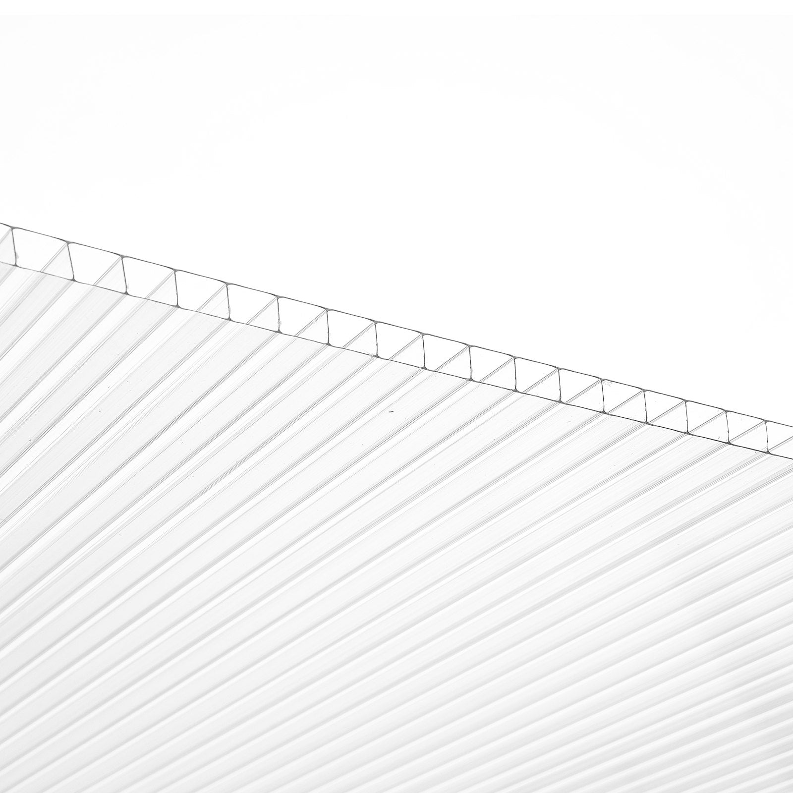 Polycarbonate Greenhouse Panels 5Pack 2x4ft 0.32in UV Protected Corrugated Clear