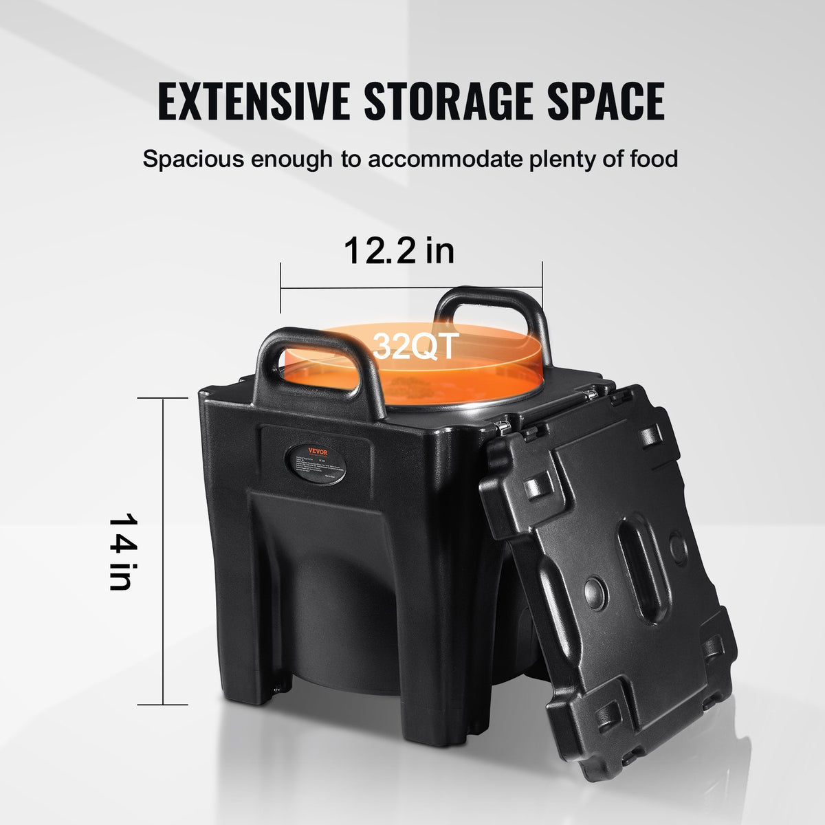 Insulated Food Carrier 30L Stackable Stainless Steel Hot Box Catering Warmer