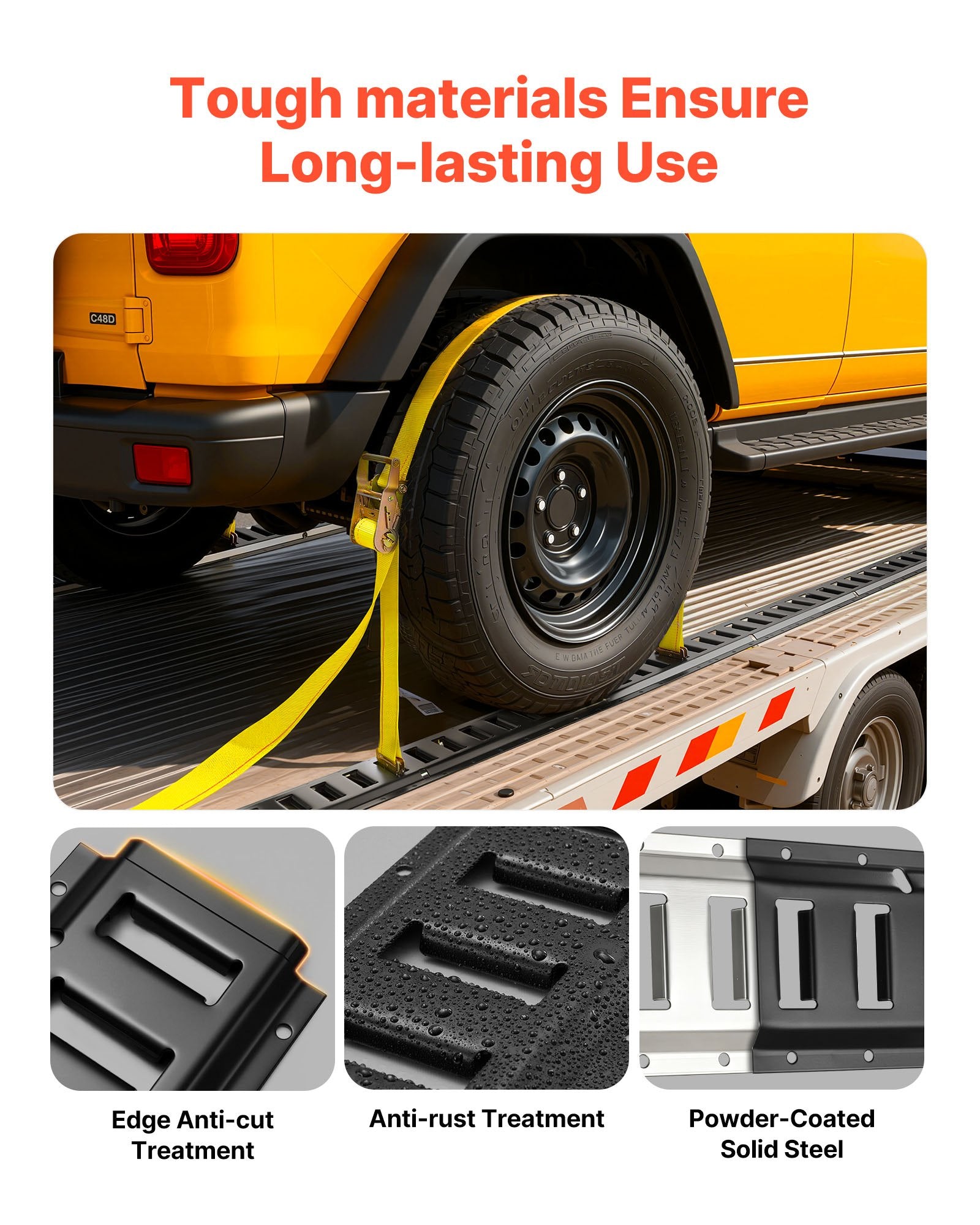 E-Track Tie-Down Rail Kit 4Pack 0.4m 21Pcs with Ratchet Straps for Vans Trailers