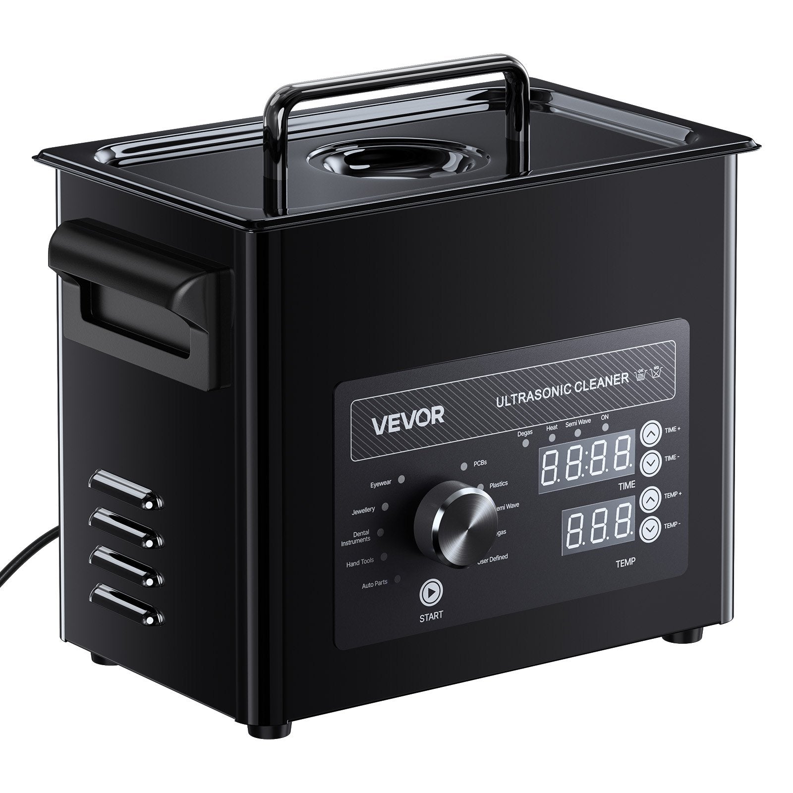 3L Ultrasonic Cleaner Stainless Steel Cleaning Machine w/ Basket