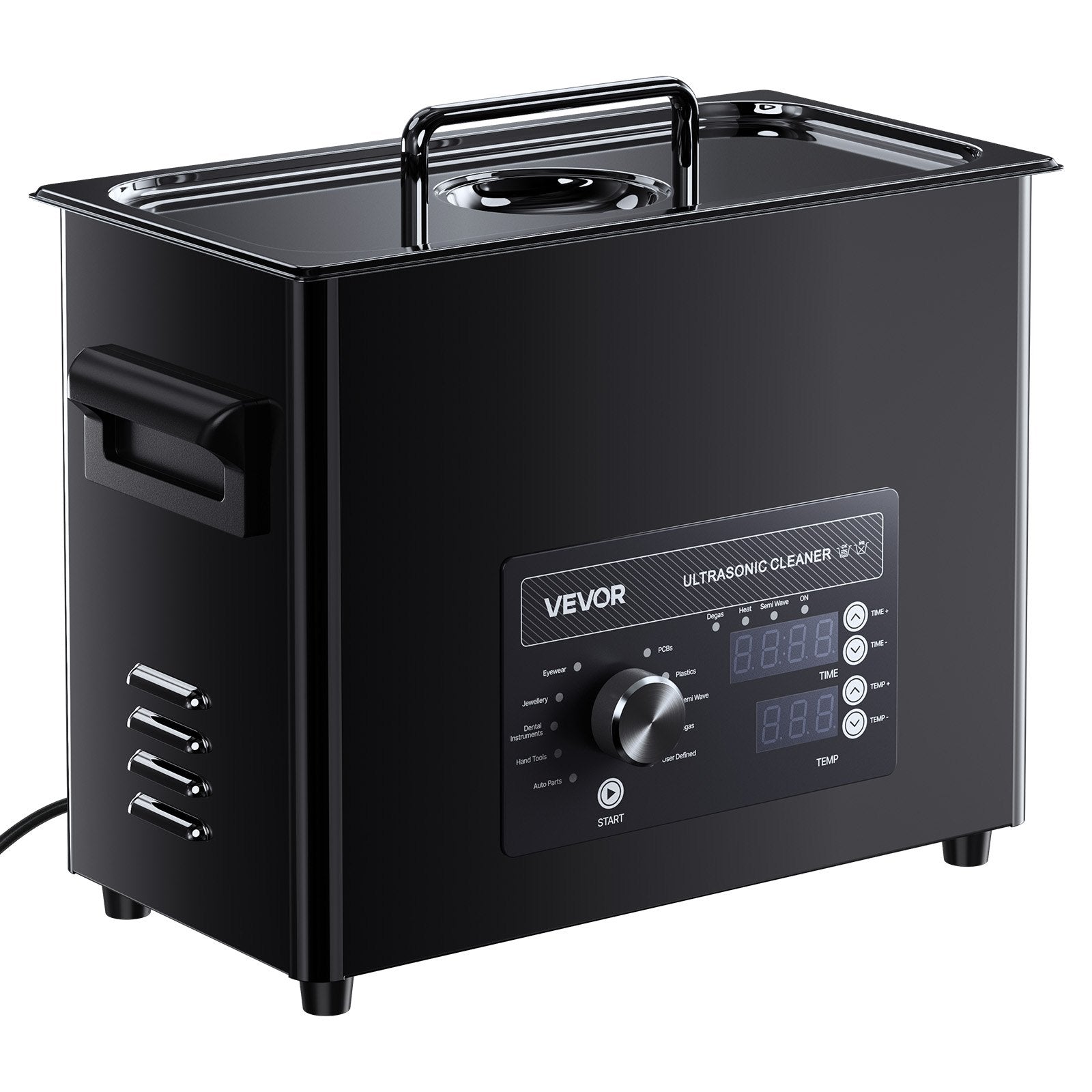 6L Ultrasonic Cleaner w/ Knob Control Stainless Steel Cleaning Machine
