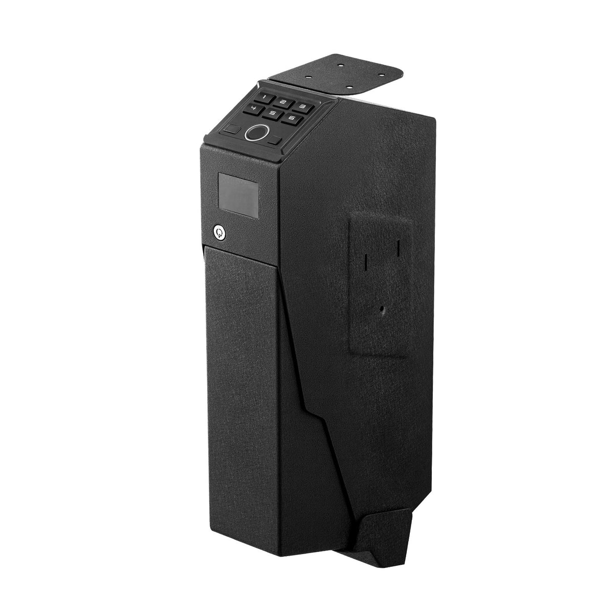 Gun Safe, Slider Handgun Safe with Fingerprint, Password & Key, LED for 1 Pistol