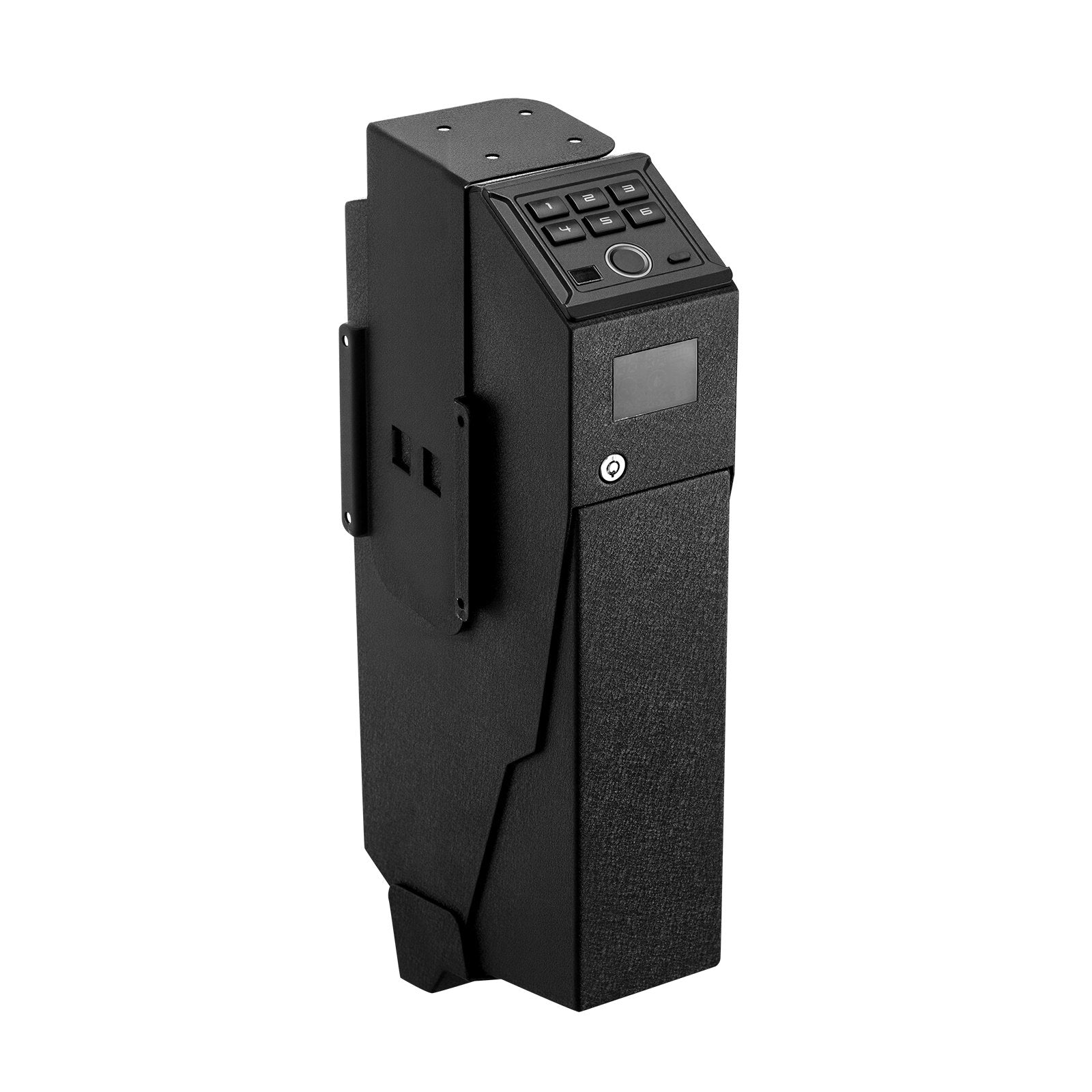 Gun Safe, Slider Handgun Safe with Fingerprint, Password & Key, LED for 1 Pistol
