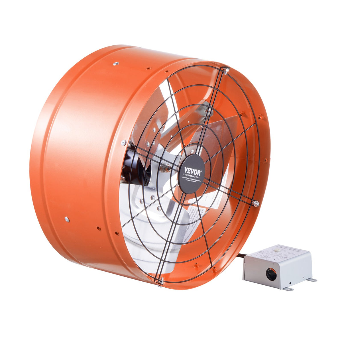 Gable Mount Fan 380mm Attic Exhaust with Adjustable Thermostat 1650 CFM Vibrant