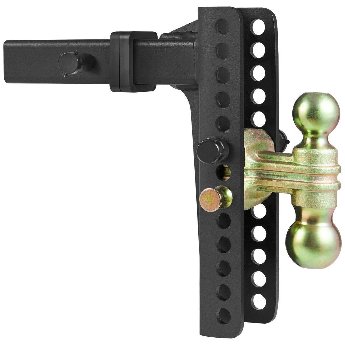 Trailer Hitch Adjustable 25.4cm Drop 21.59cm Rise 5.08cm Receiver Tow Balls