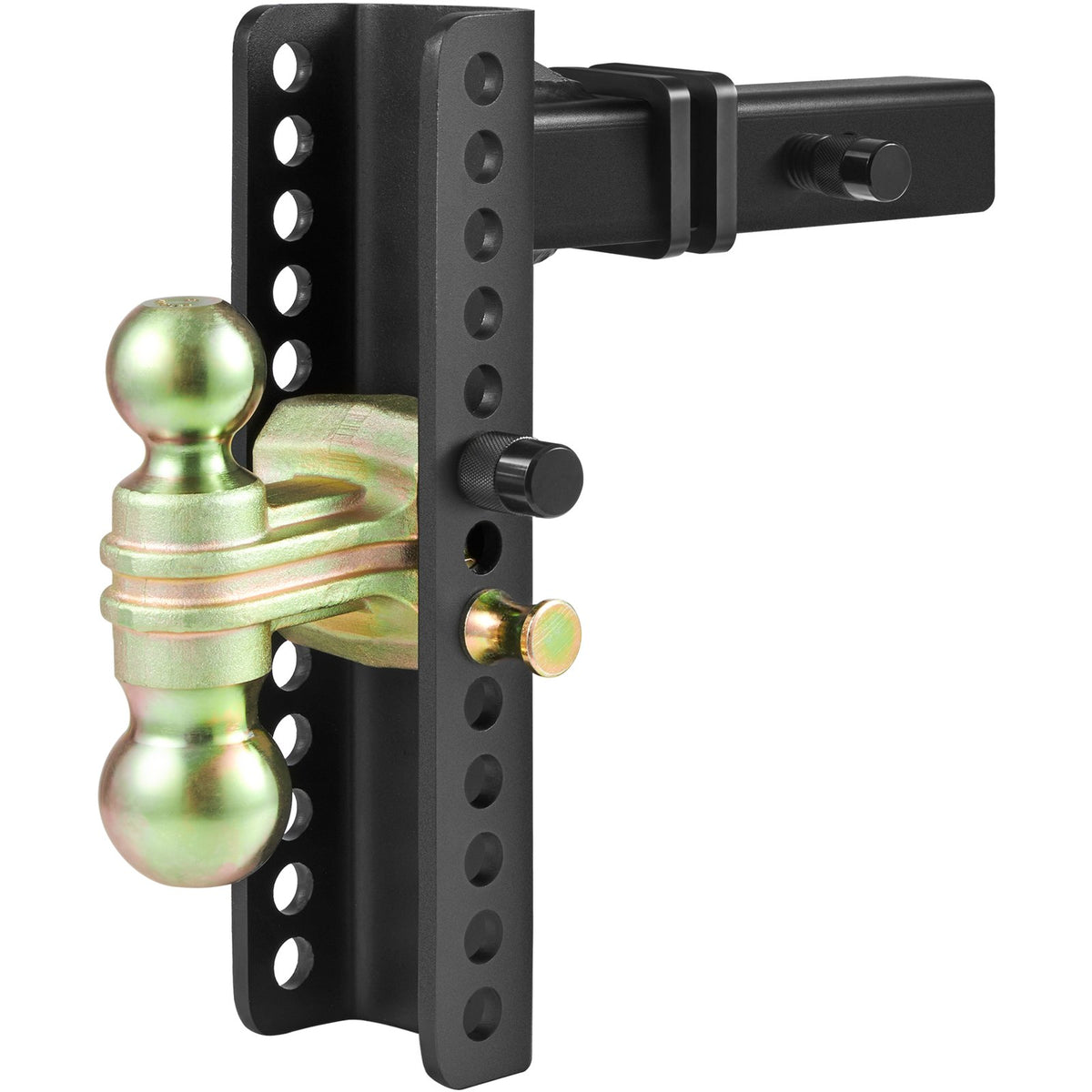 Trailer Hitch Adjustable 25.4cm Drop 21.59cm Rise 5.08cm Receiver Tow Balls