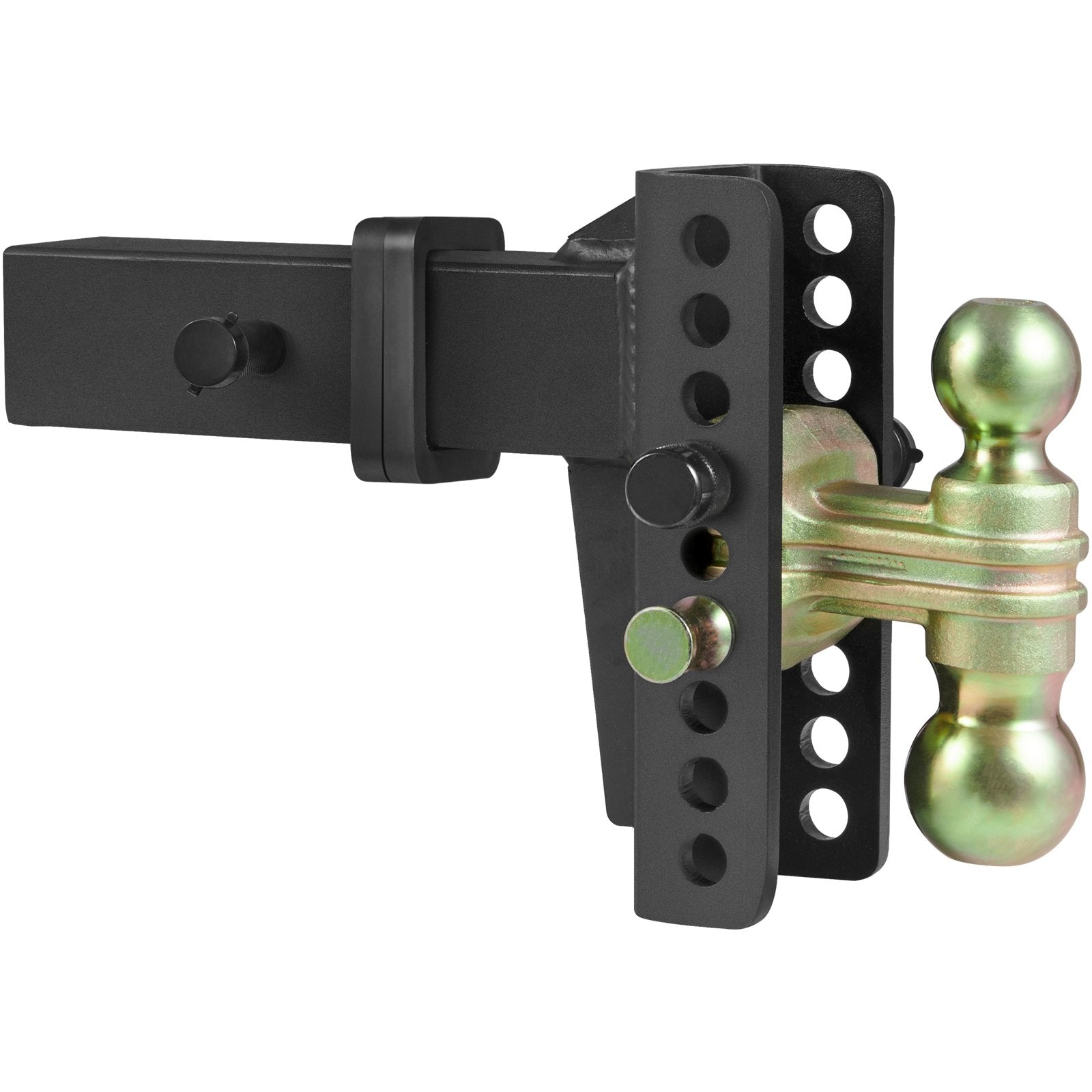 Adjustable Trailer Hitch 15cm Drop 11.43cm Rise with 6.35cm Receiver & Tow Balls