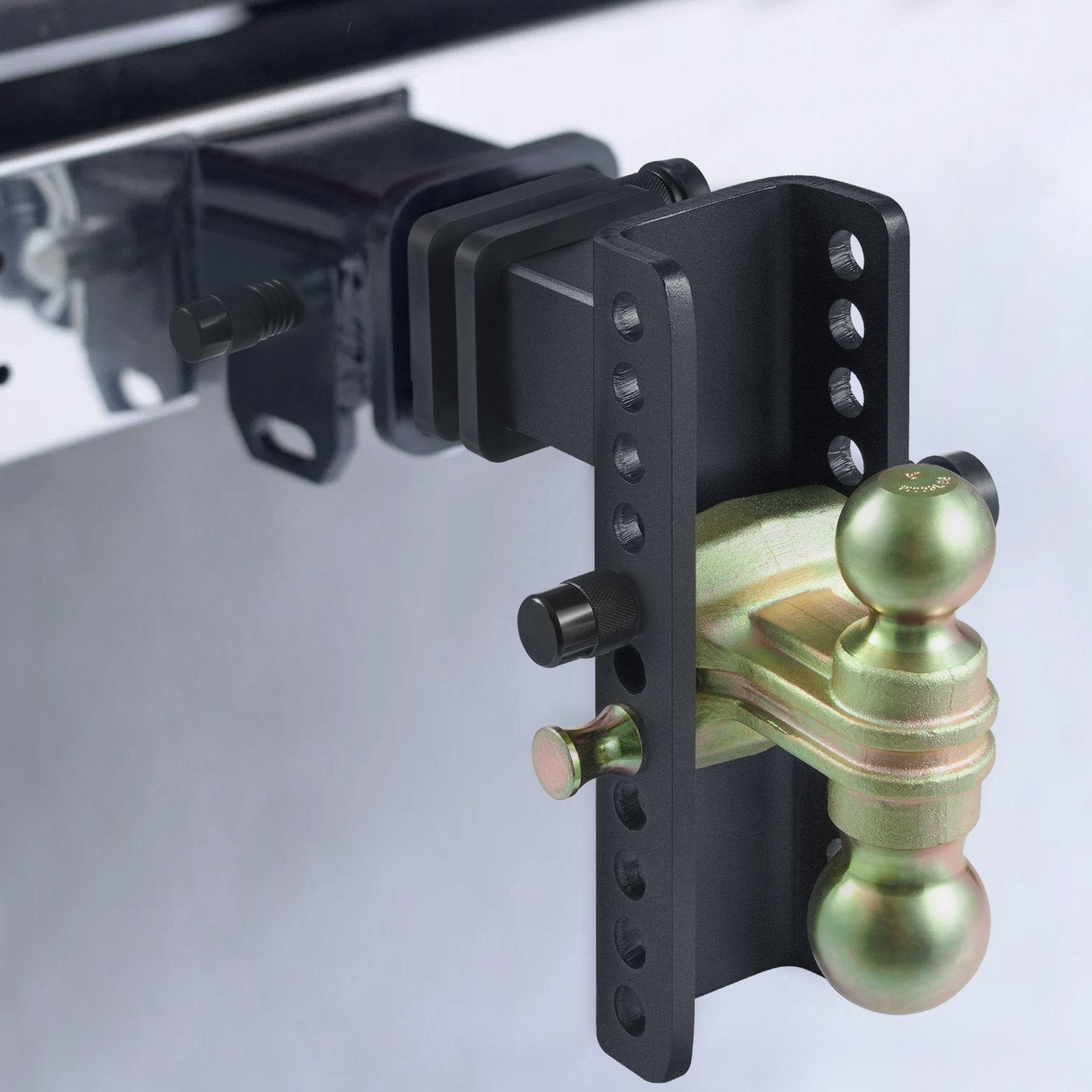 Trailer Hitch Adjustable 203.2mm Drop 165.1mm Rise 63.5mm Receiver Tow Balls