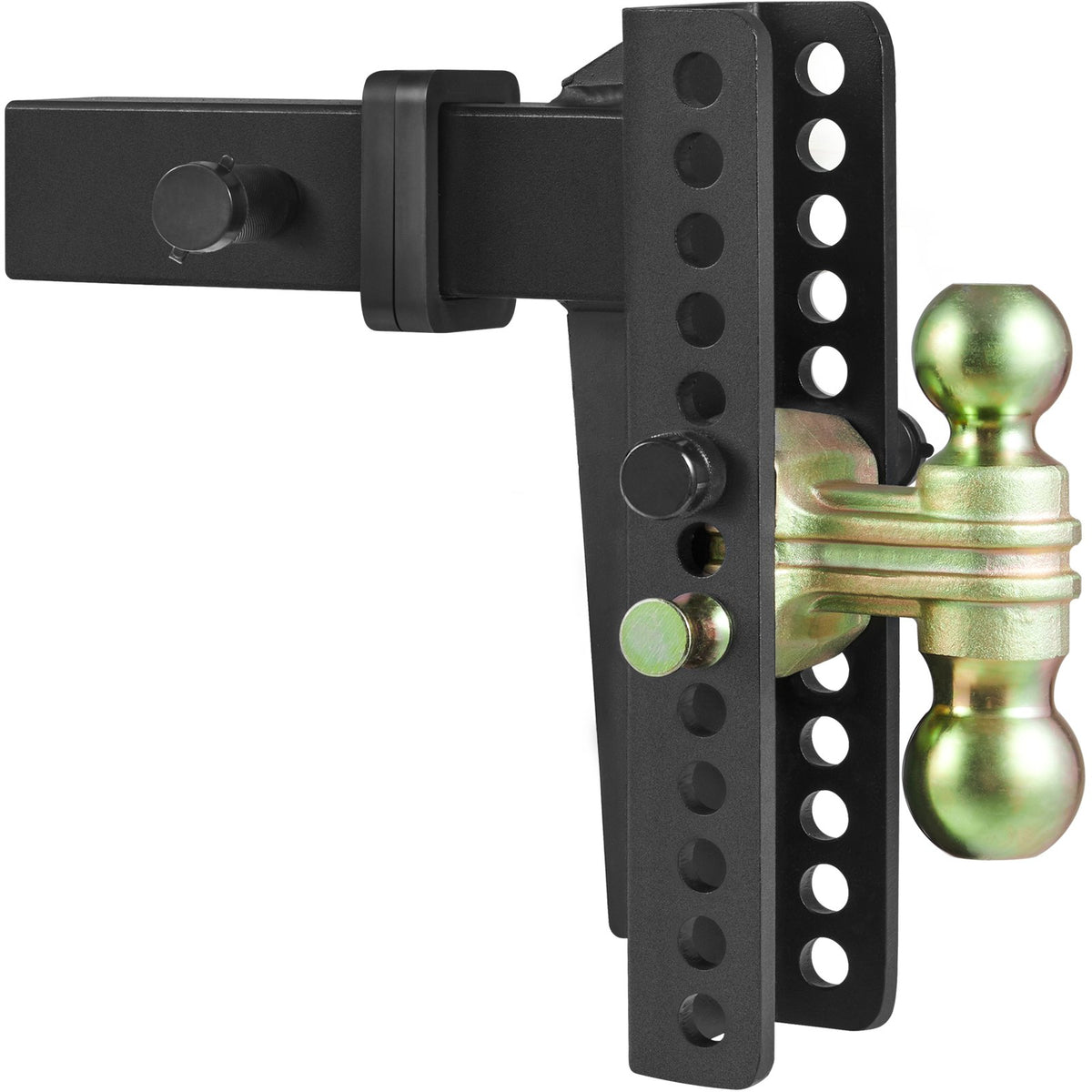 Adjustable Trailer Hitch 25cm Drop 21.59cm Rise with 6.35cm Receiver & Tow Balls