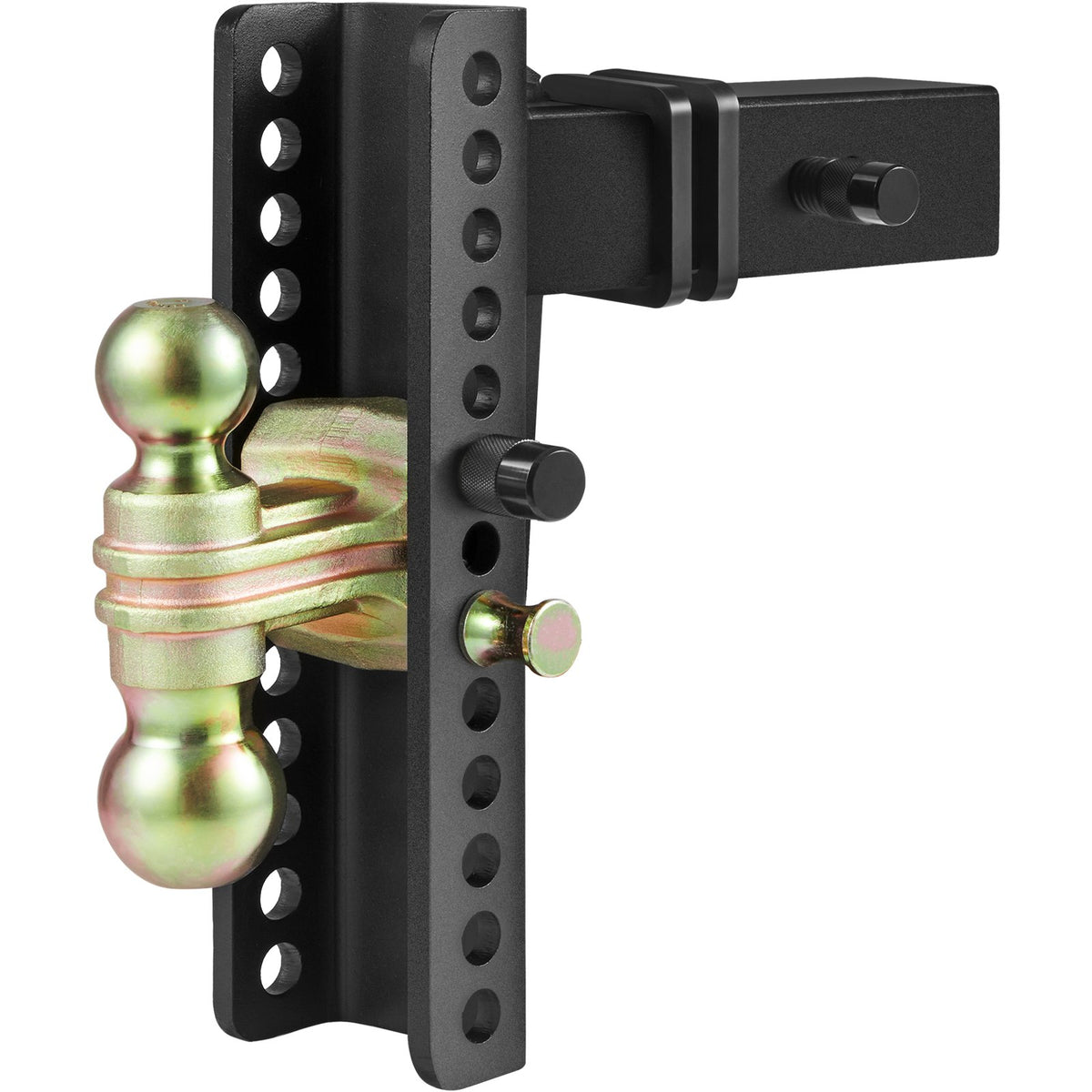 Adjustable Trailer Hitch 25cm Drop 21.59cm Rise with 6.35cm Receiver & Tow Balls