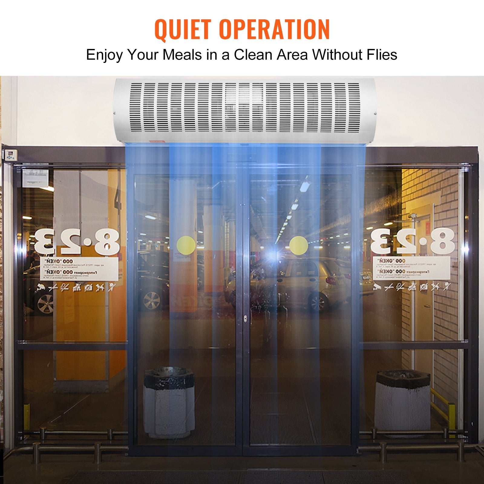 0.9m Commercial Indoor Air Curtain, 2 Speeds 2038m³/h, UL Certified, Wall Mount