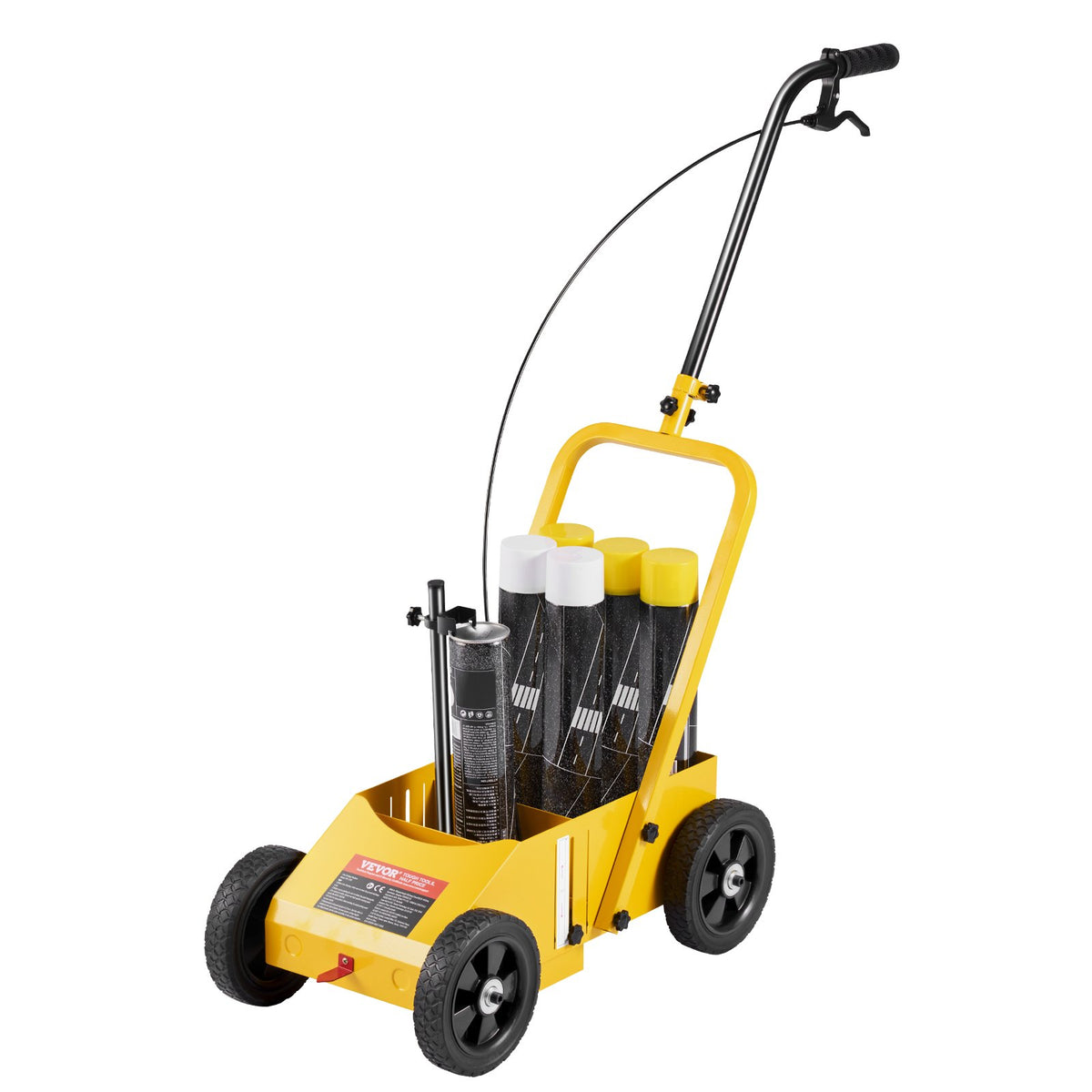 Striping Line Marking Machine 610x330x900mm, 4-Wheel, Heavy Duty, Yellow