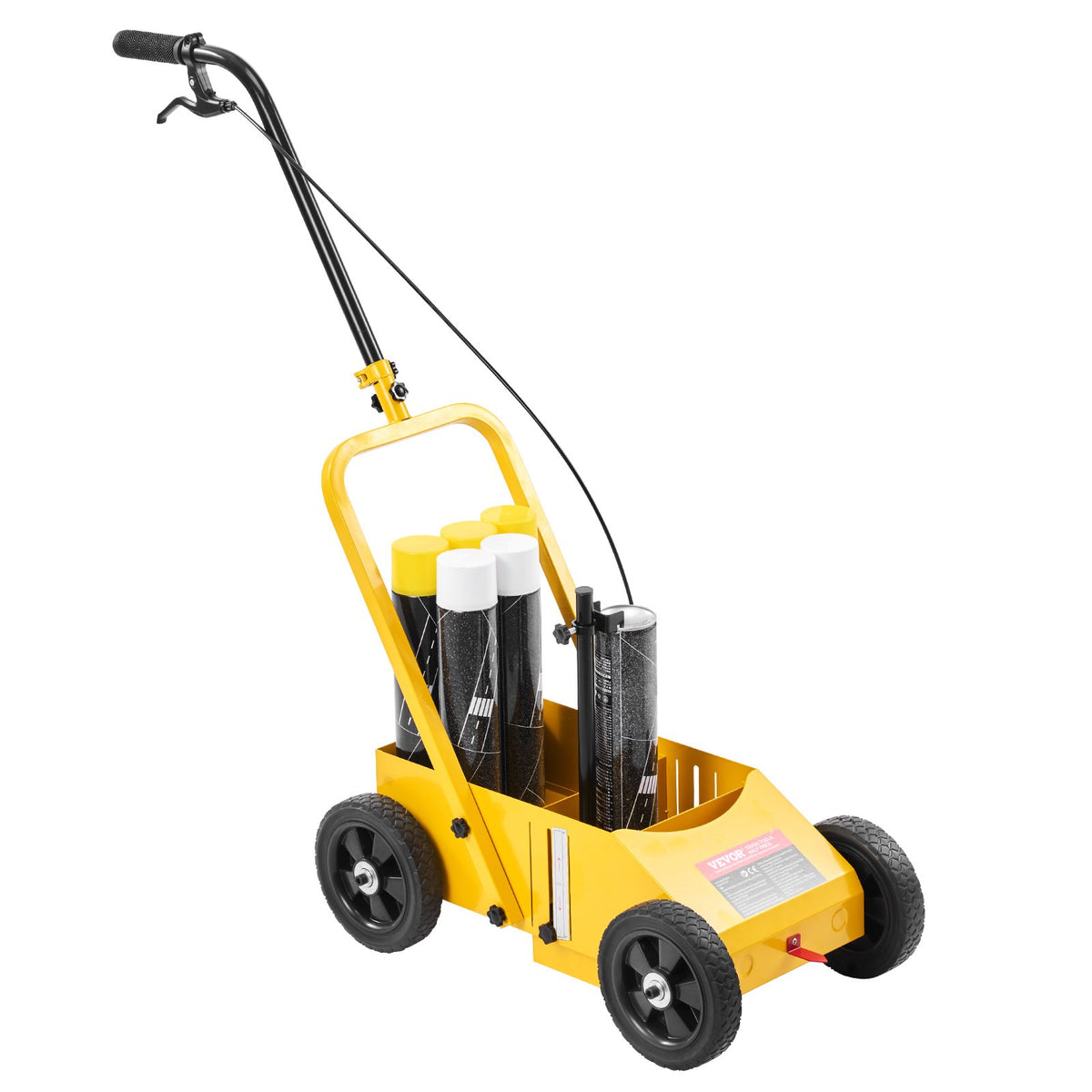 Striping Line Marking Machine 610x330x900mm, 4-Wheel, Heavy Duty, Yellow
