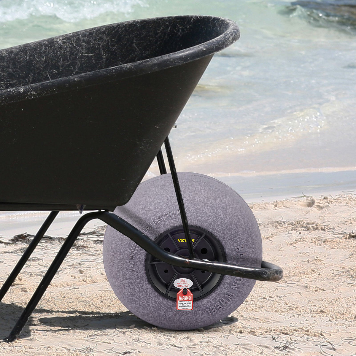 Balloon Beach Wheels Replacement 13" TPU Tires 121lbs Load Capacity