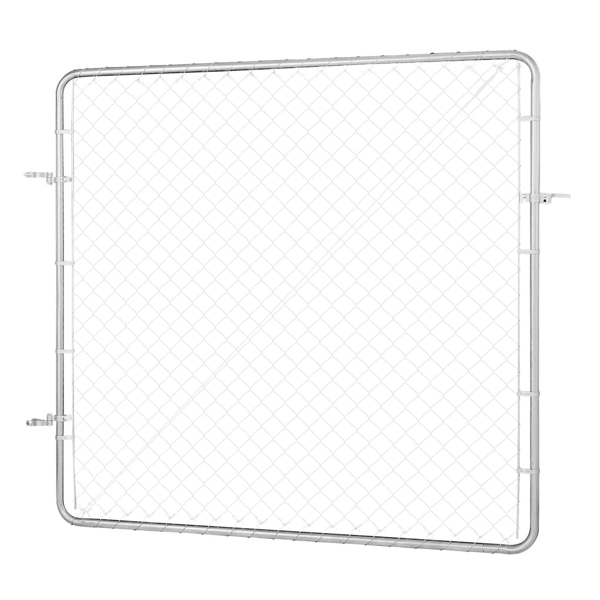 183 x 178cm Chain Link Fence Adjustable Galvanized Garden Gate