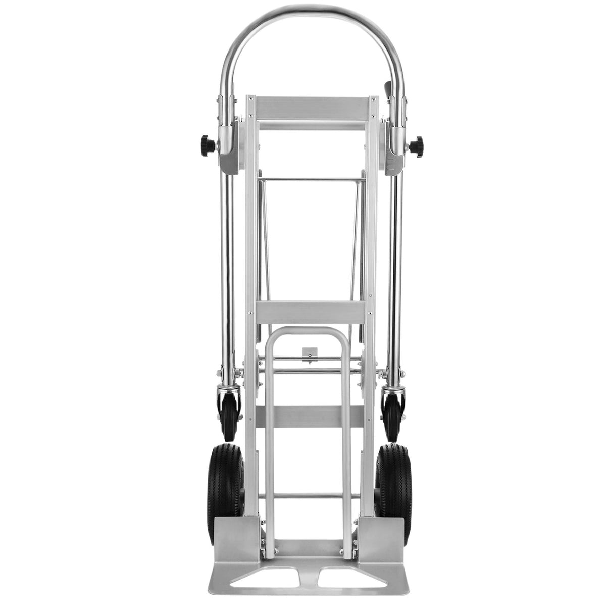 3-in-1 Aluminum Hand Truck 770LBS Folding Utility Cart with 2/4 Flat Free Wheels