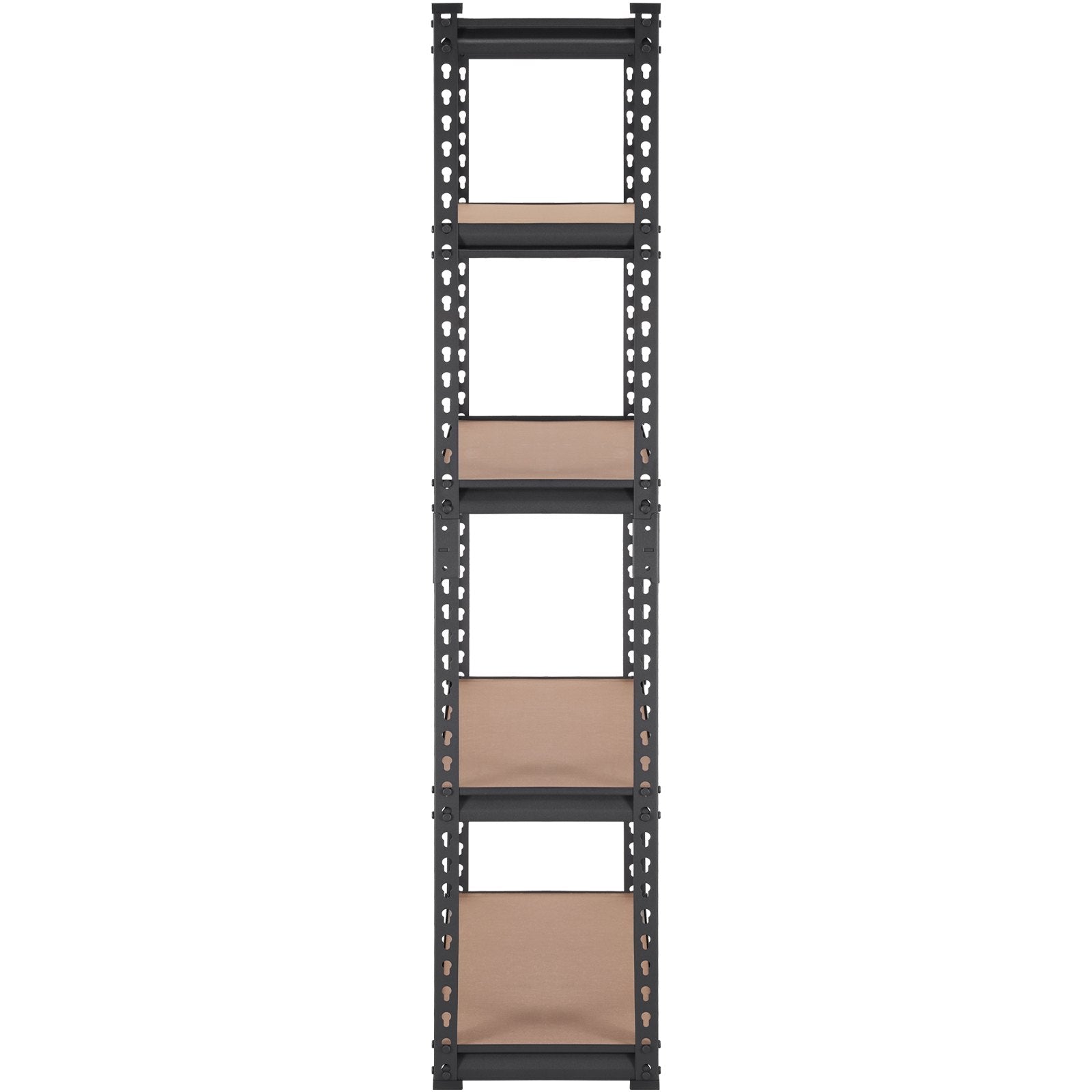 Storage Shelving Unit 5-Tier Heavy Duty Metal Garage Organizer Rack Black