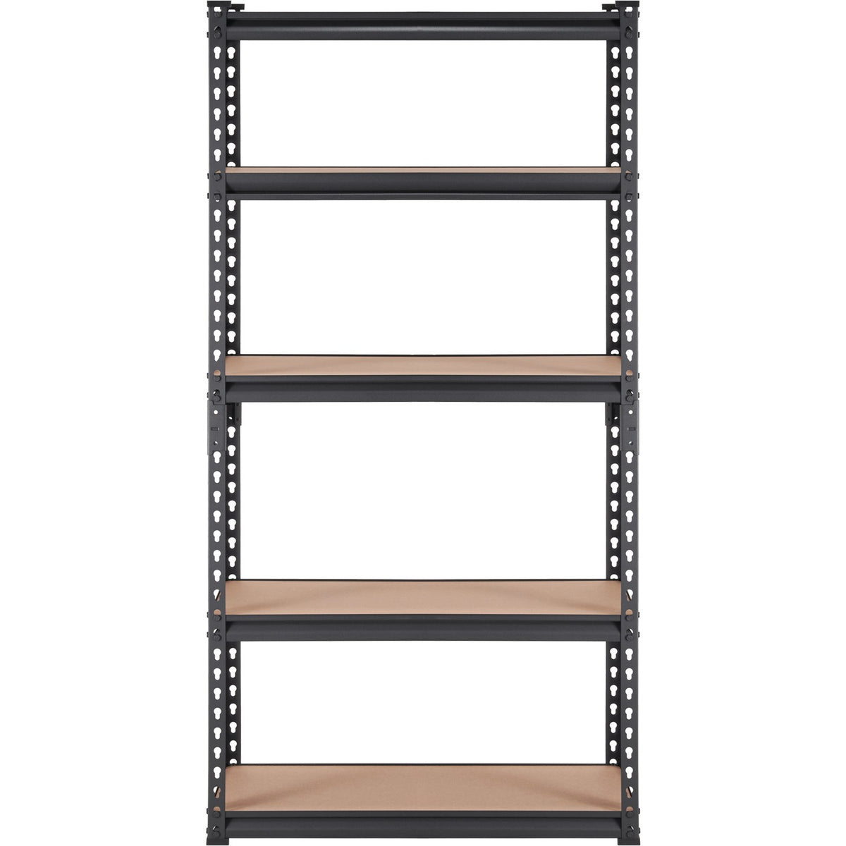 Storage Shelving Unit 5-Tier Heavy Duty Metal Garage Organizer Rack Black