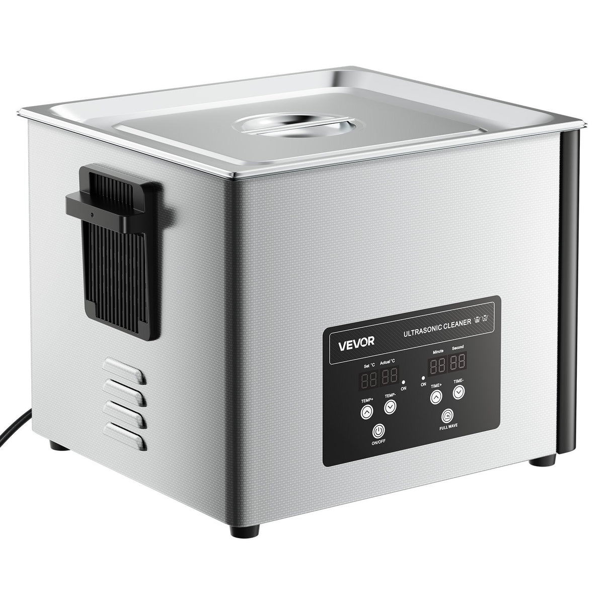 15L Ultrasonic Cleaner 240W 40kHz w/ Digital Display & Cleaning Basket