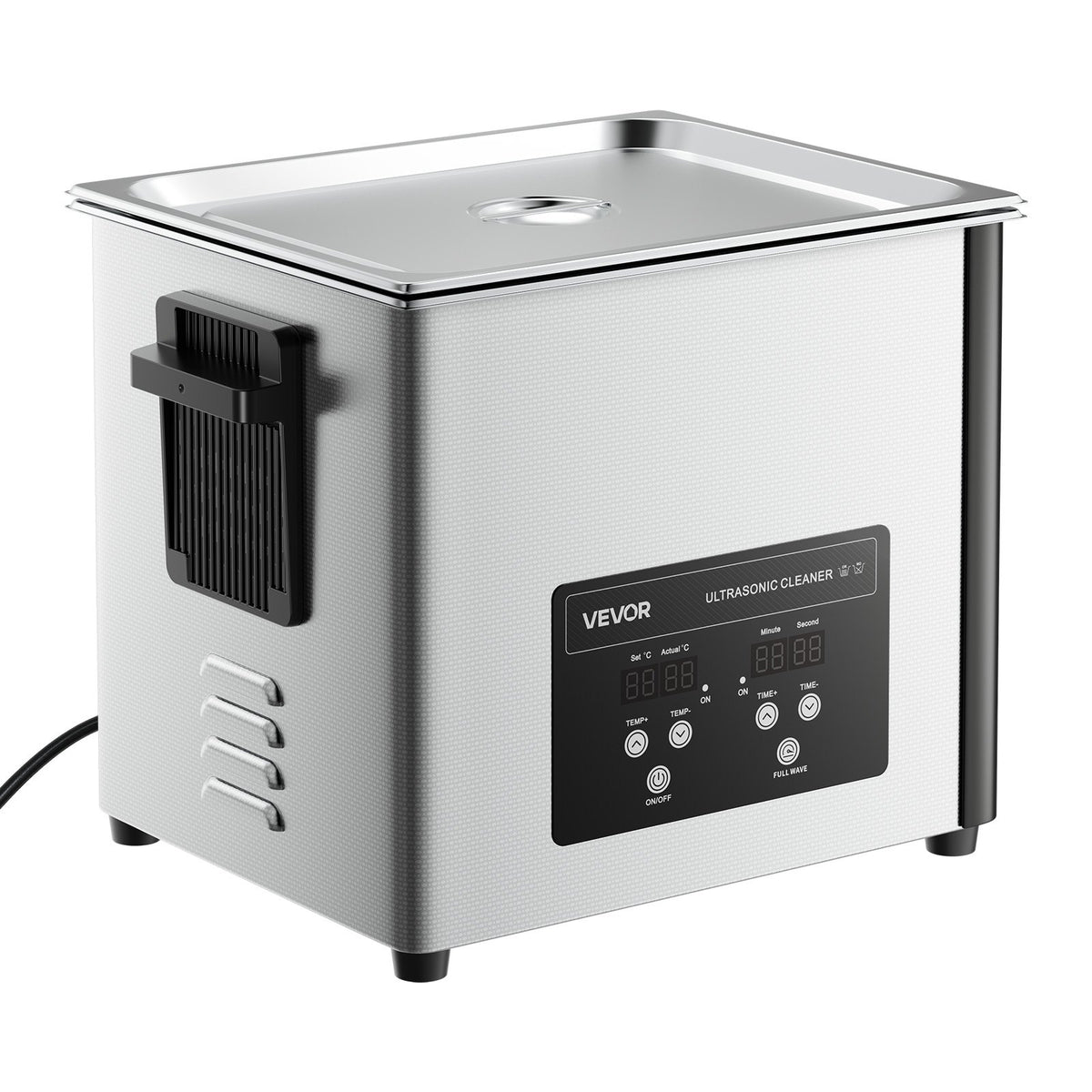 10L Ultrasonic Cleaner Digital Stainless Steel 40kHz for Jewelry Watches Coins