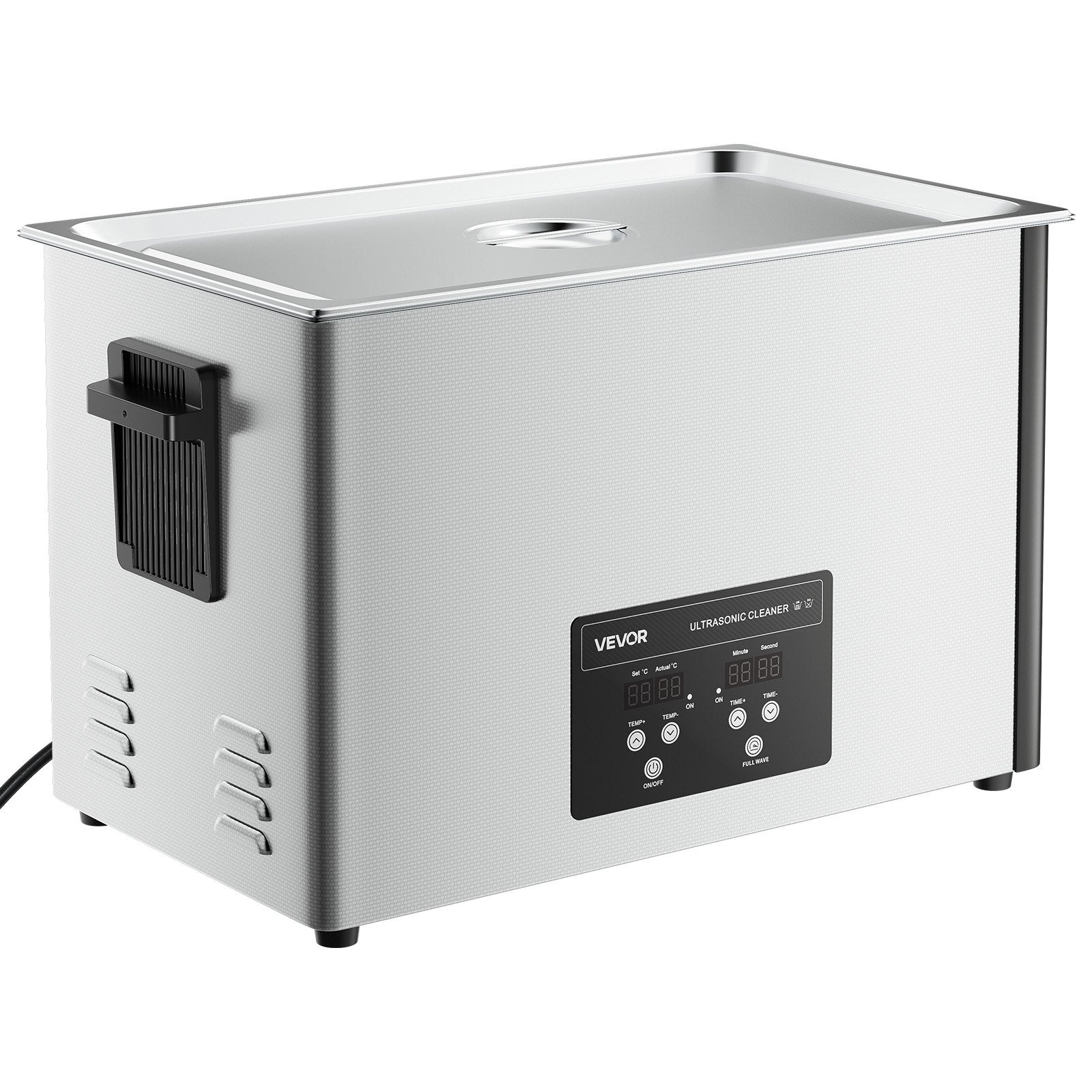 30L Ultrasonic Cleaner 480W 40kHz Stainless Steel Digital Parts Cleaner