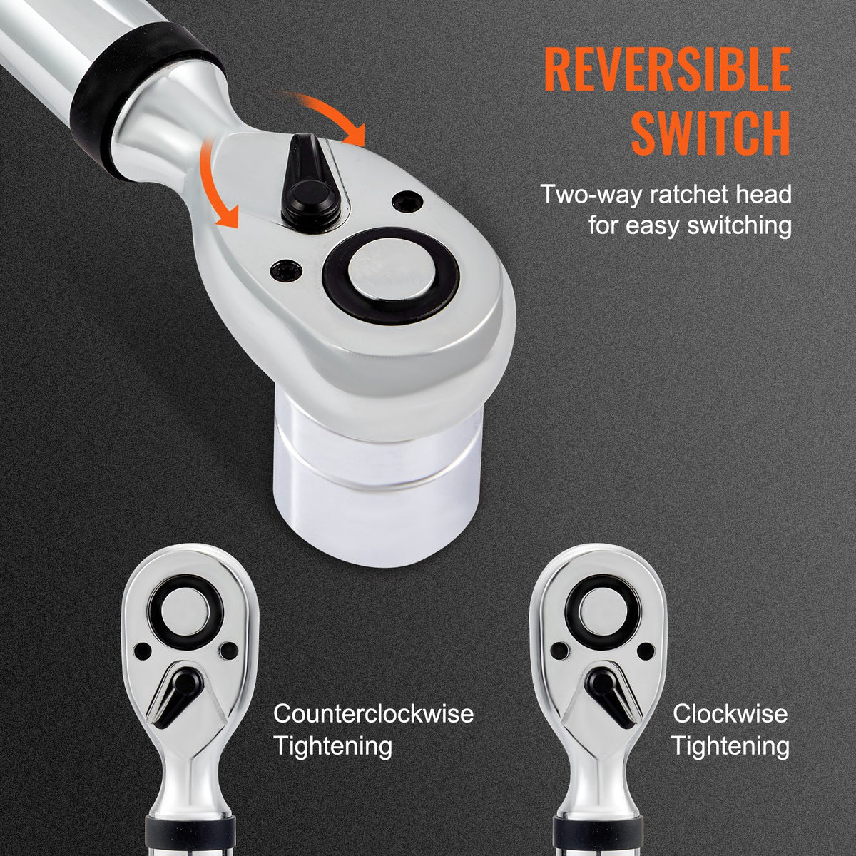 Digital Torque Wrench 1/2" Drive 25-250ft.lb 34-340Nm ±2% LED Buzzer Kit