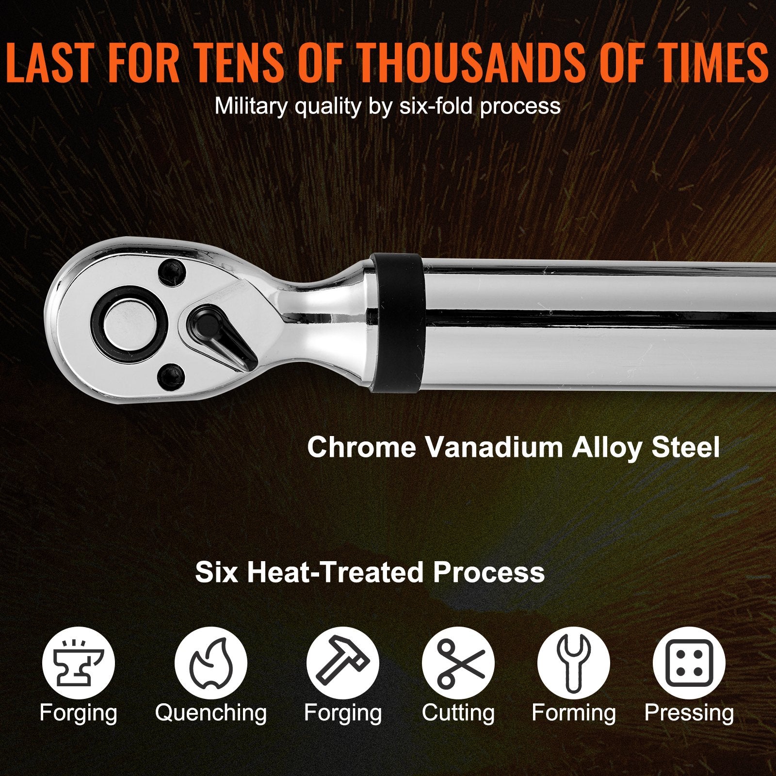 Torque Wrench Kit 3/8 Inch Digital 3.7-37 ft.lb 2% Accuracy 3-Mode LED