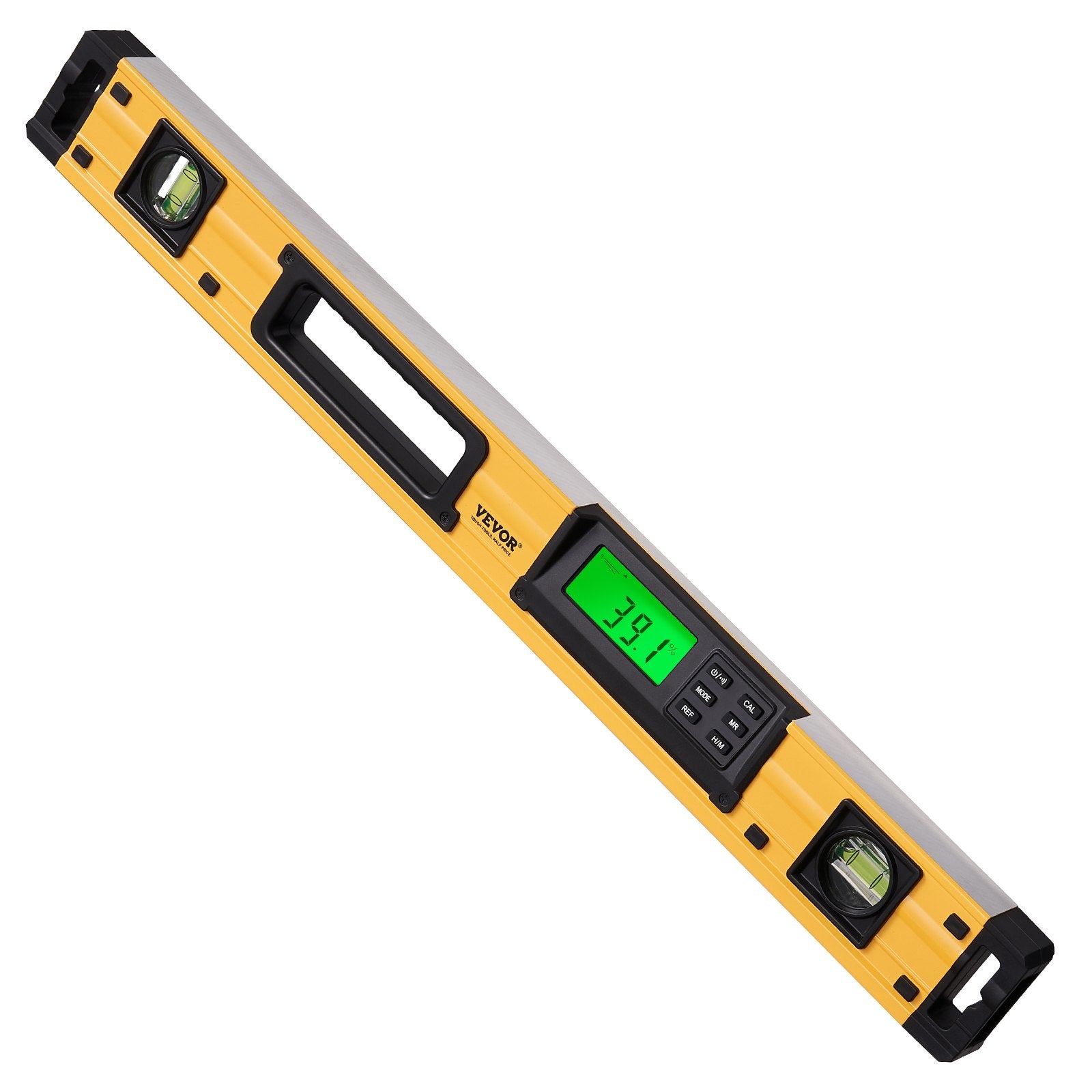Magnetic Torpedo Level 24 Inch LED Backlit Aluminum Alloy Bubble Vials Window