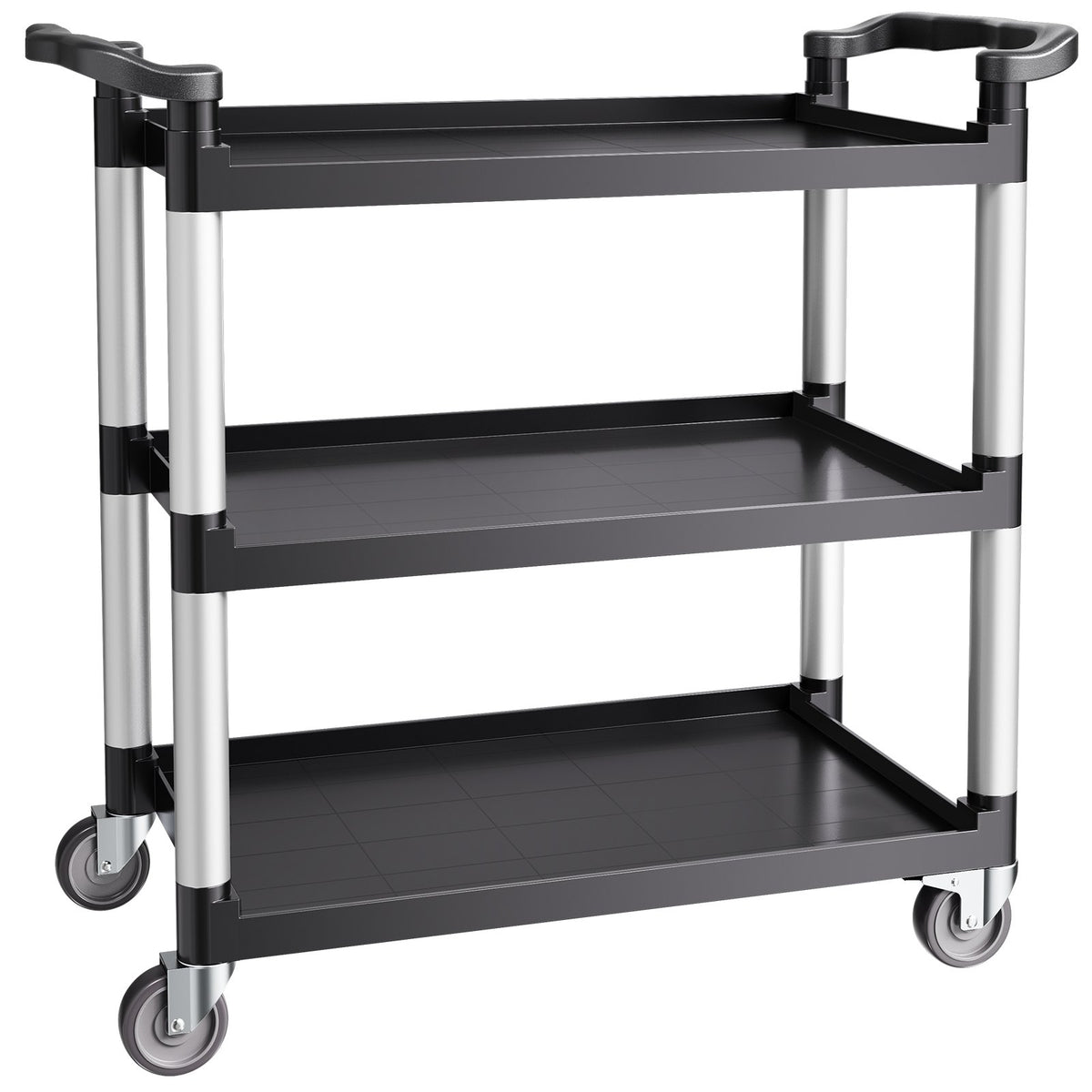 Utility Cart 3-Tier 500LBS 360 Degree Swivel Wheels for Home and Office