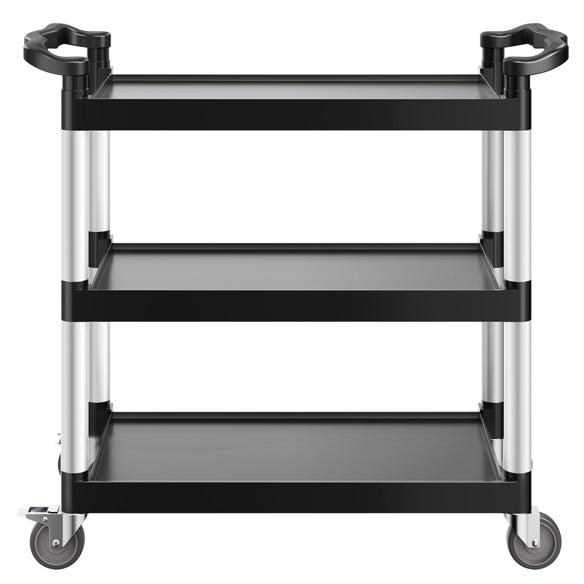 Utility Cart 3-Tier 500LBS 360 Degree Swivel Wheels for Home and Office