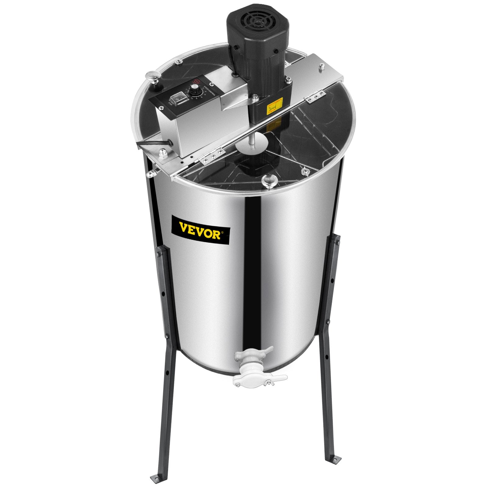 Electric Honey Extractor, 3 Frame Stainless Steel Bee Honey Spinner with Stand