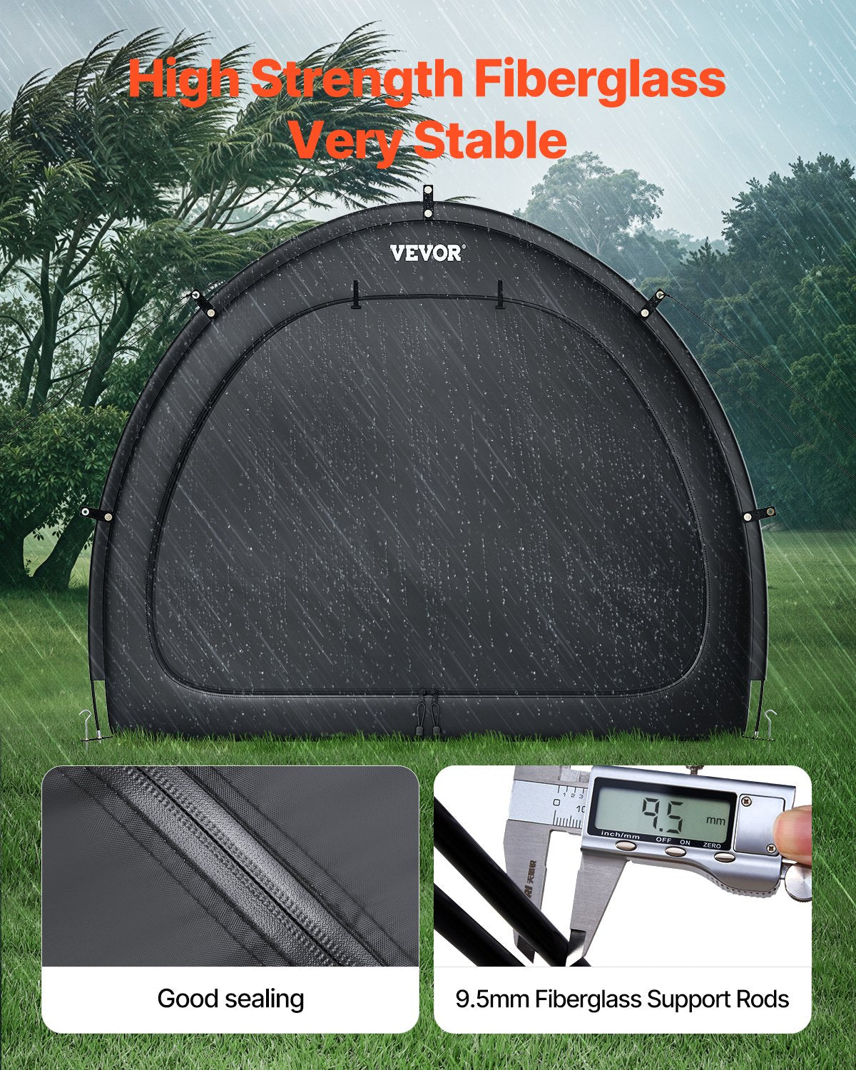 Bike Storage Tent for 1-2 Bikes Waterproof Outdoor Bicycle Shelter