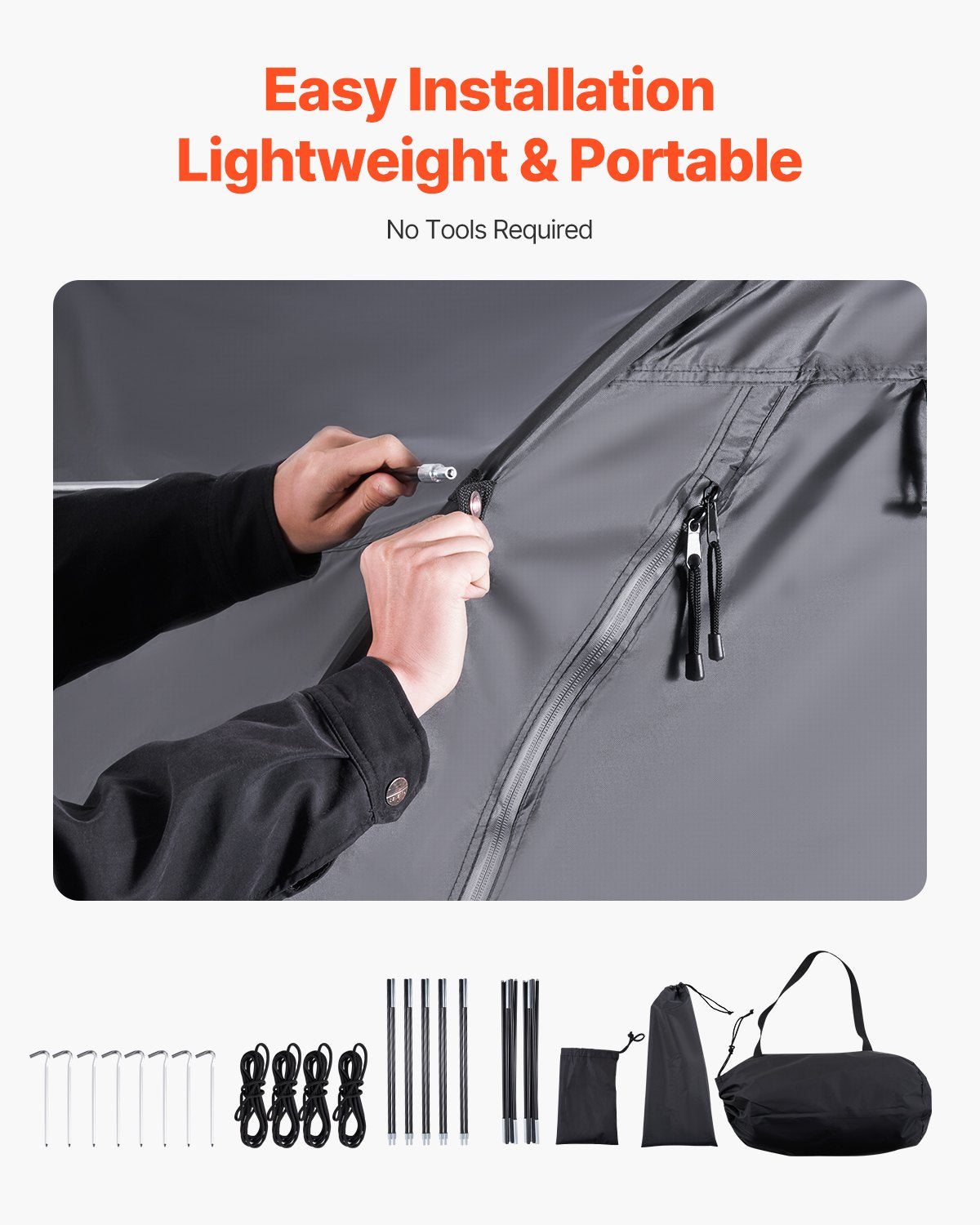 Bike Storage Tent for 1-2 Bikes Waterproof Outdoor Bicycle Shelter