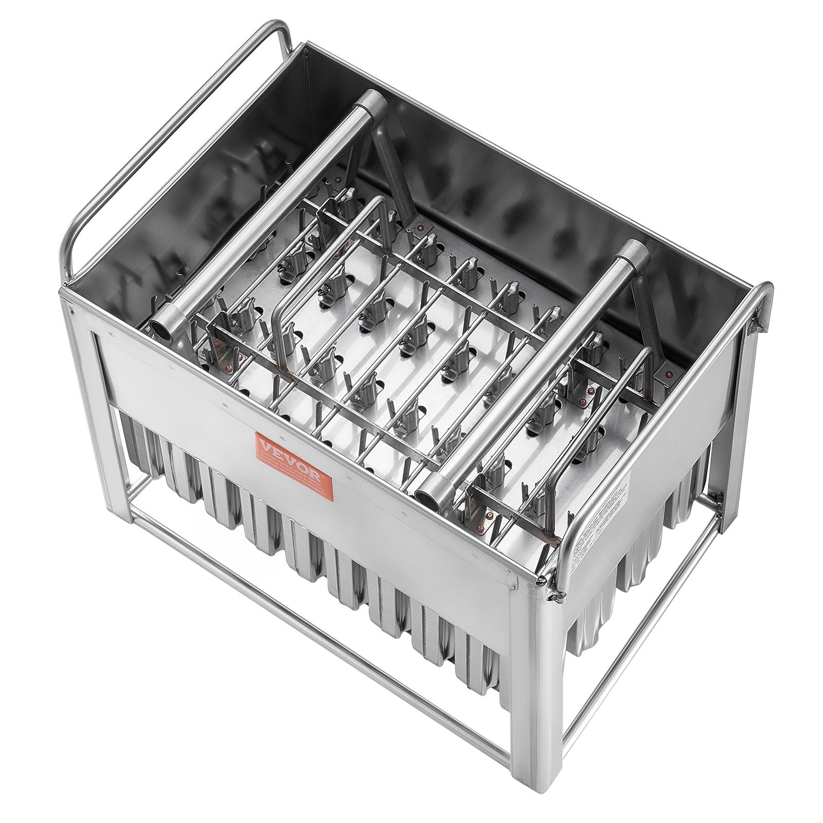 Commercial Stainless Steel 40PCS Popsicle Moulds Round Head Double Slot