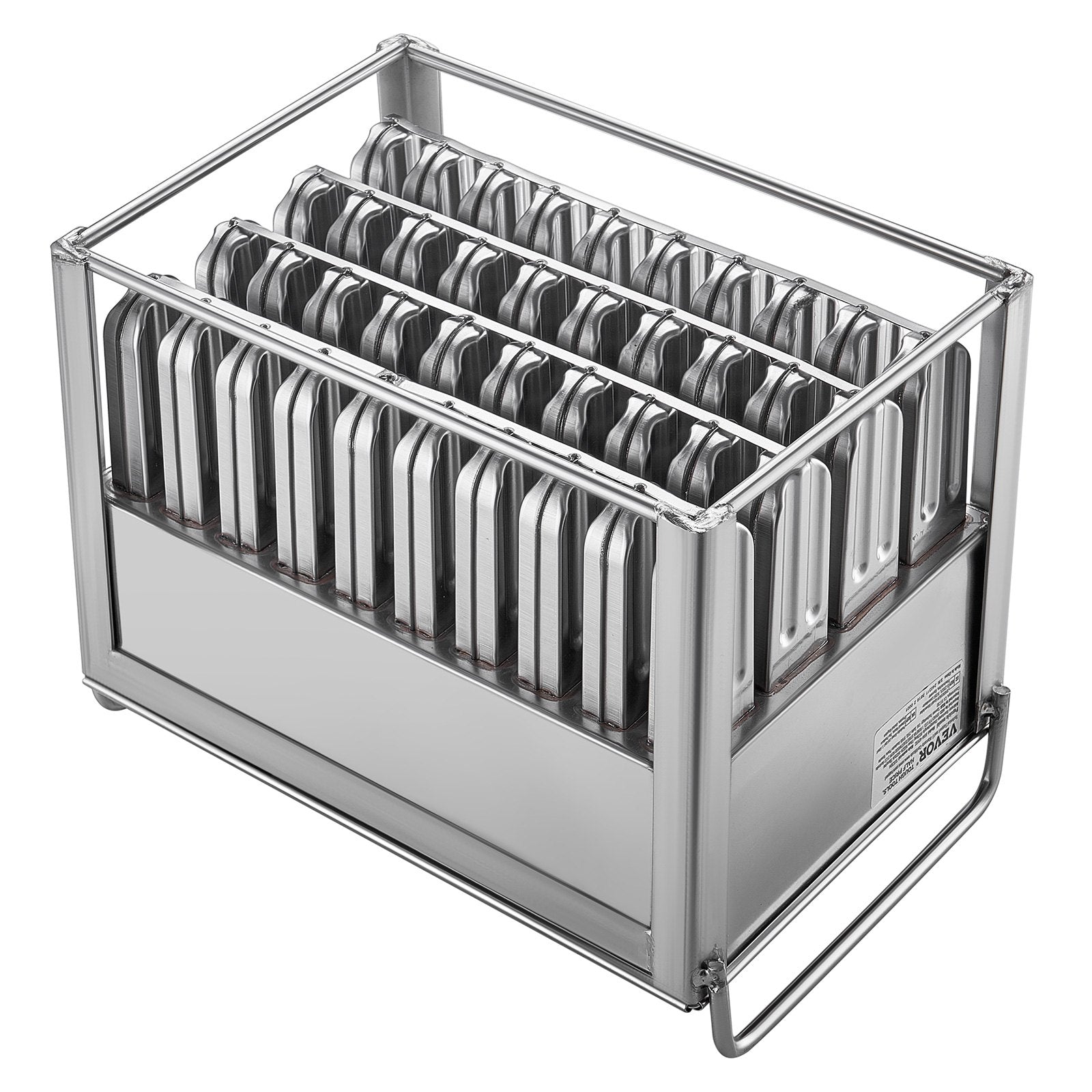 Commercial Stainless Steel 40PCS Popsicle Moulds Round Head Double Slot