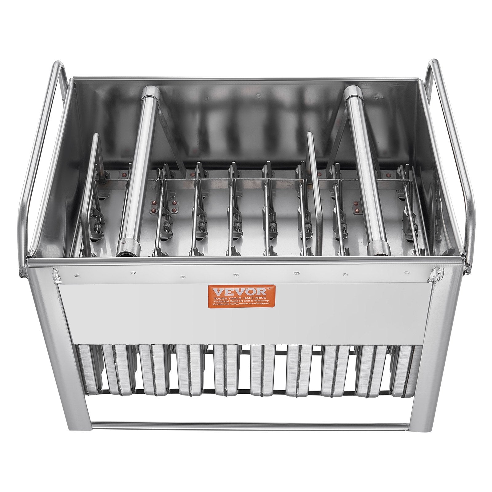 Commercial Stainless Steel 40PCS Popsicle Moulds Round Head Double Slot