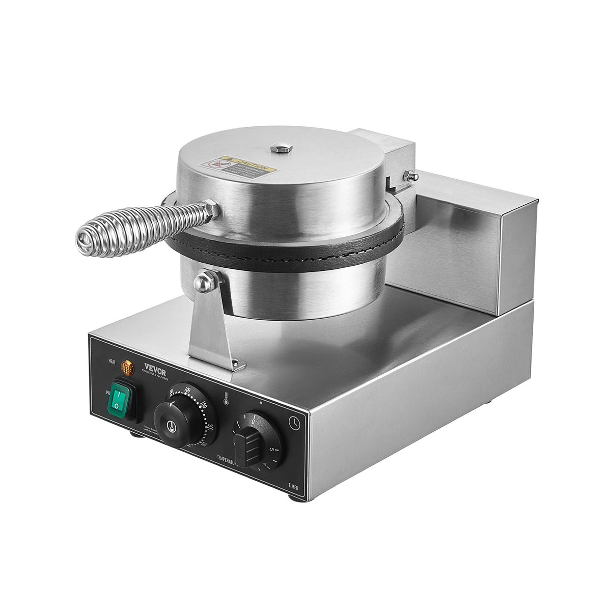Electric Ice Cream Cone Maker 1230W Non-Stick Stainless Egg Roll Temp Control