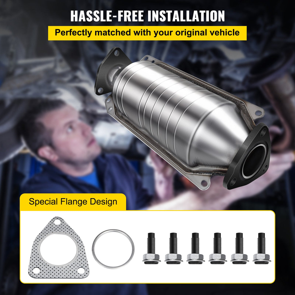 Catalytic Converter for 1998-2002 Honda Accord 2.3L, High Flow Stainless Steel
