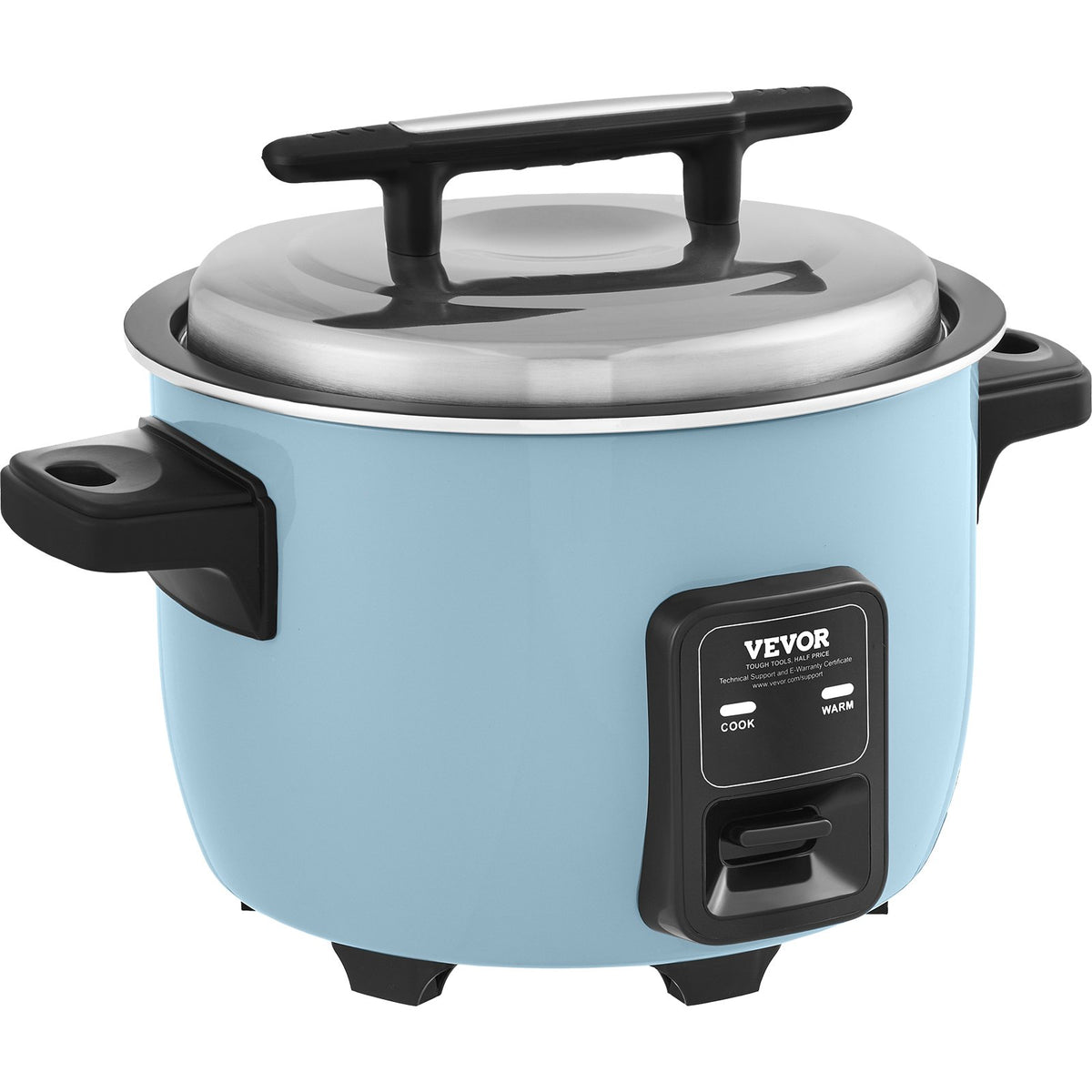 Commercial Rice Cooker 50-Cup 10L, Large Nonstick Cooker with Warmer & Paddle