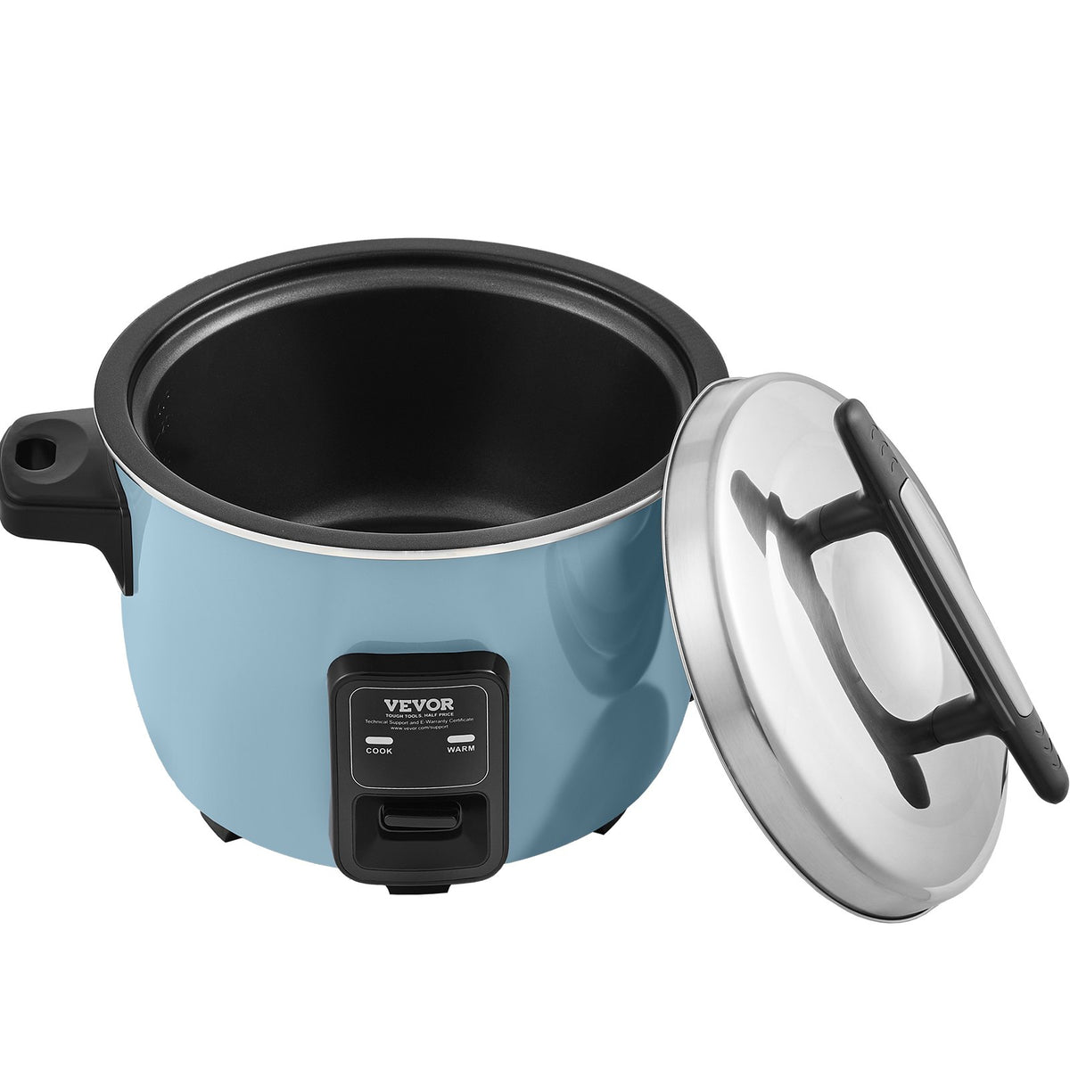 Commercial Rice Cooker 60-Cup 13L Large Nonstick Cooker with 24H Warmer & Paddle
