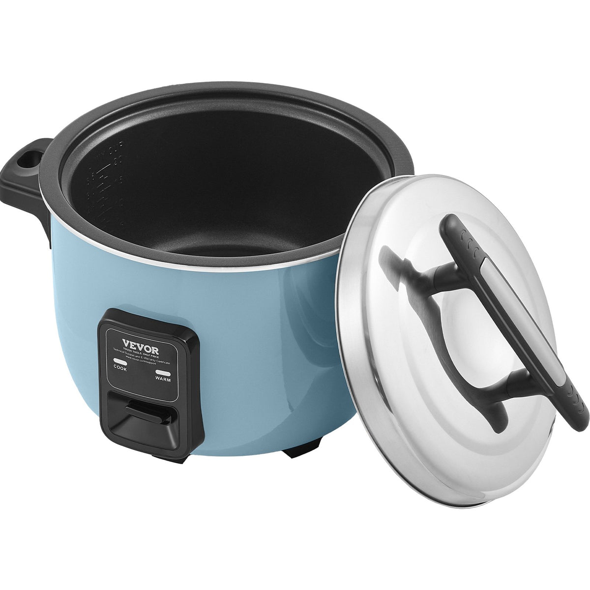 Commercial Rice Cooker 60-Cup 13L Large Nonstick Cooker with 24H Warmer & Paddle