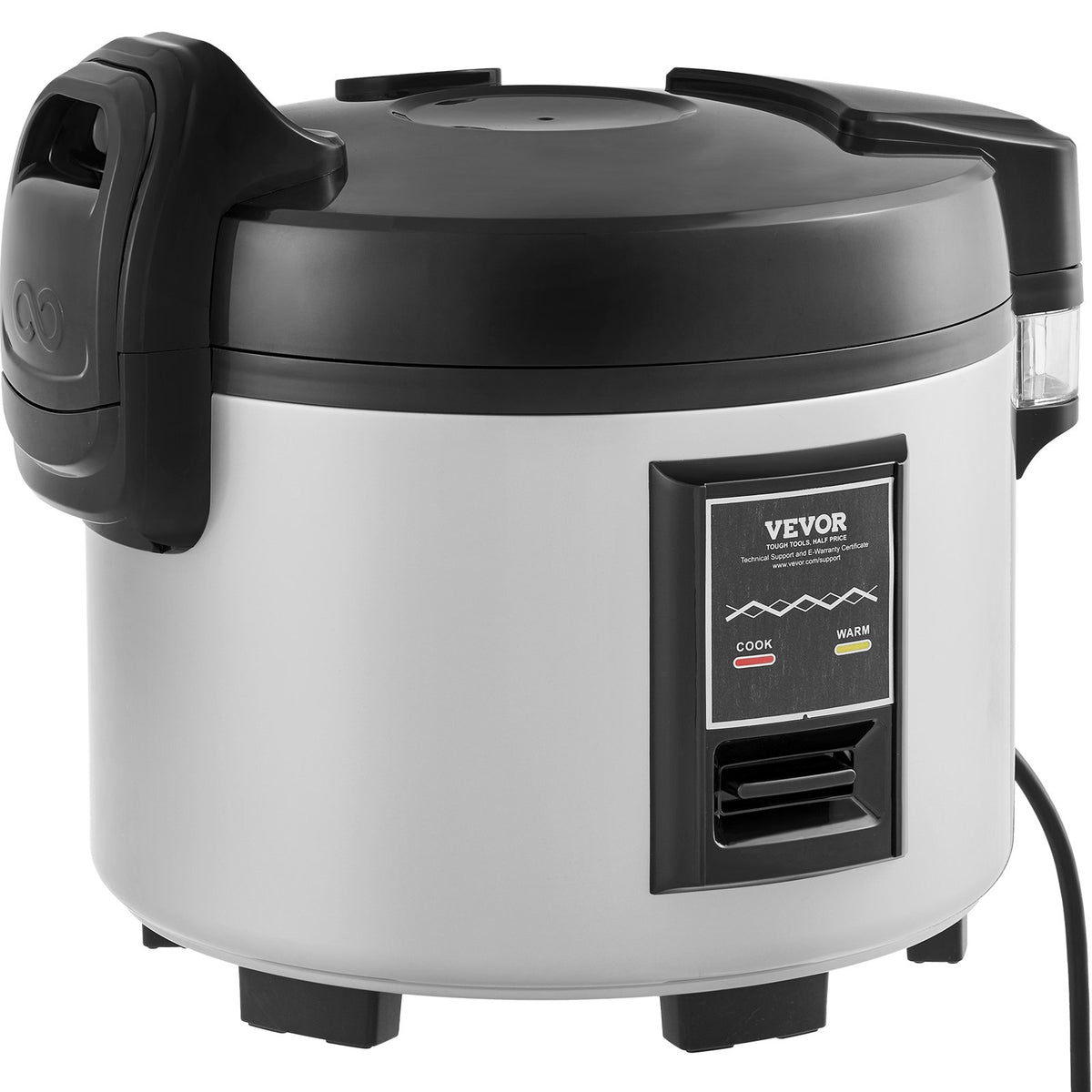 Commercial Rice Cooker 45-Cup 9L, Large Nonstick Cooker with Warmer & Paddle