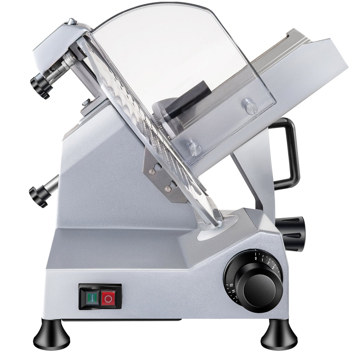 Meat Slicer Commercial 240W Electric 10 Inch Carbon Steel 0-0.47 Thickness