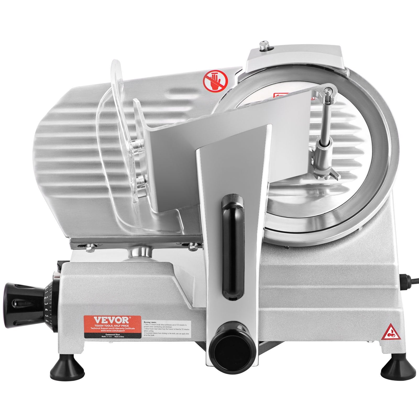 200W Electric Meat Slicer w/ 8in Blade Adjustable Thickness Deli Slicer