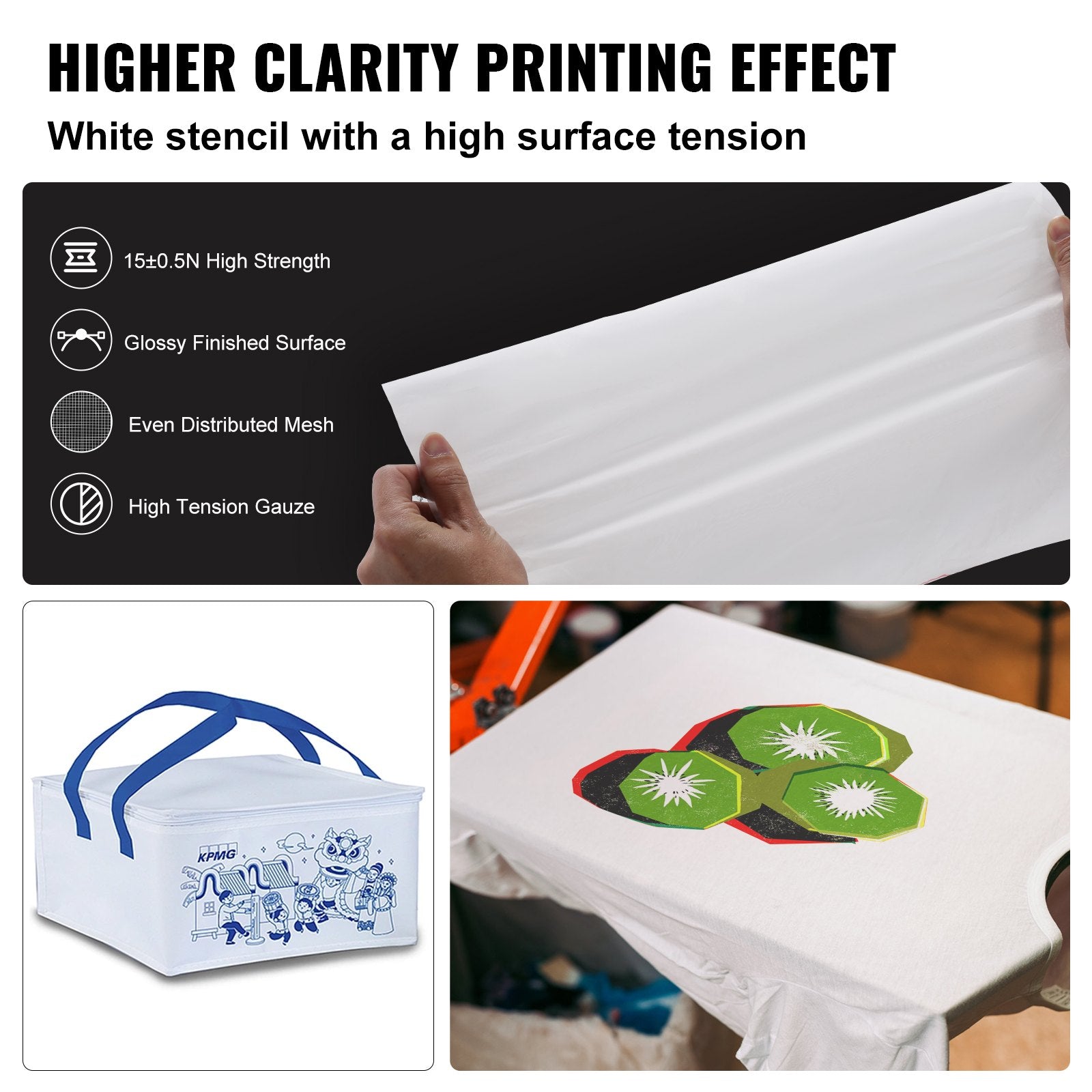 Screen Printing Kit 6 Aluminum Frames 20x24 inch with 160 Mesh for T-Shirts