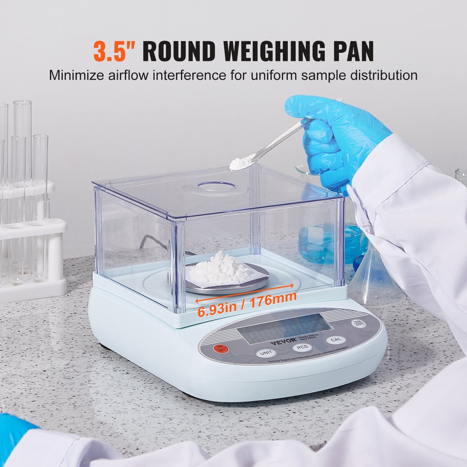 High Precision Digital Analytical Balance Lab Weighing Scale 0.001g–0.01g LCD