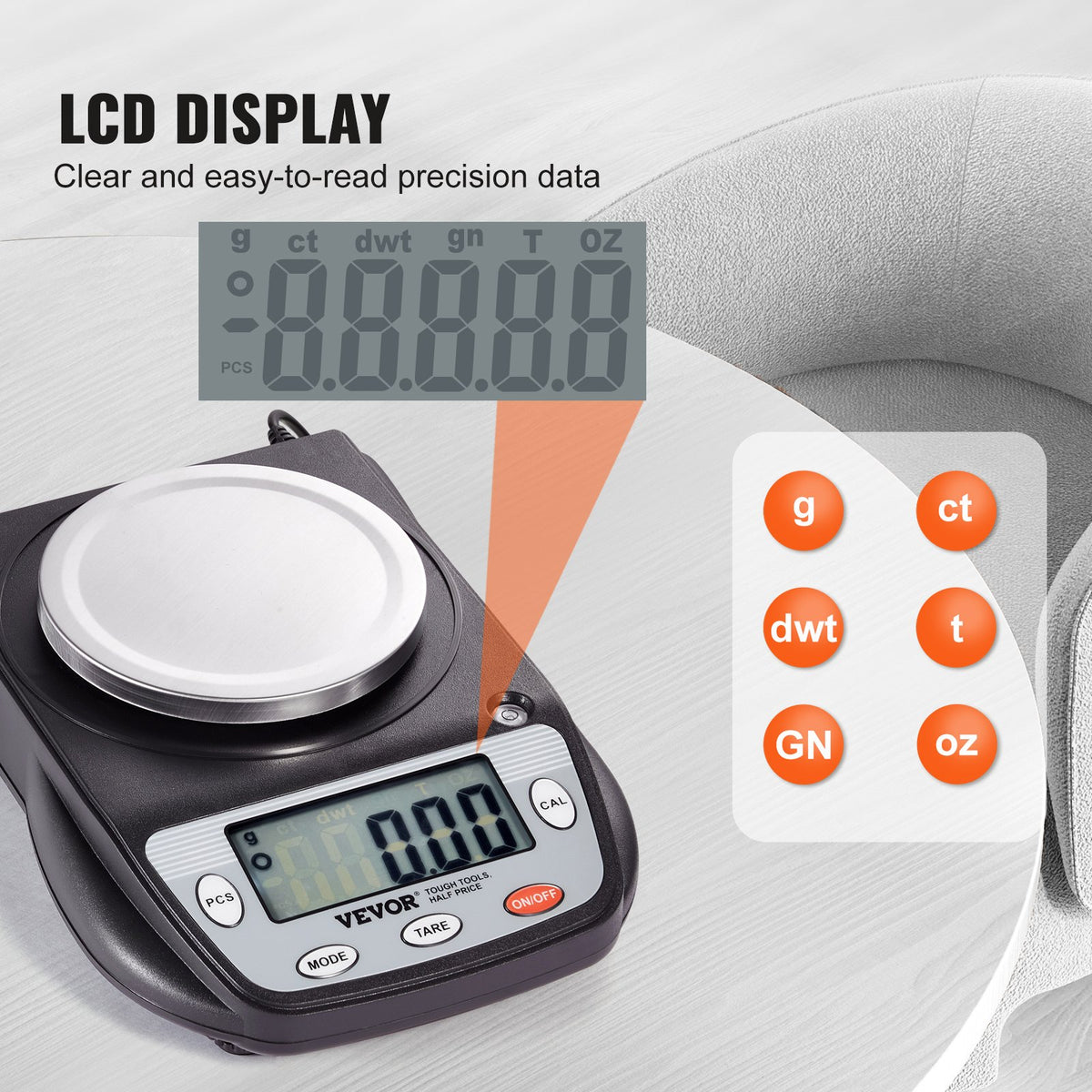 High Precision Digital Analytical Balance Lab Weighing Scale 0.001g–0.01g LCD